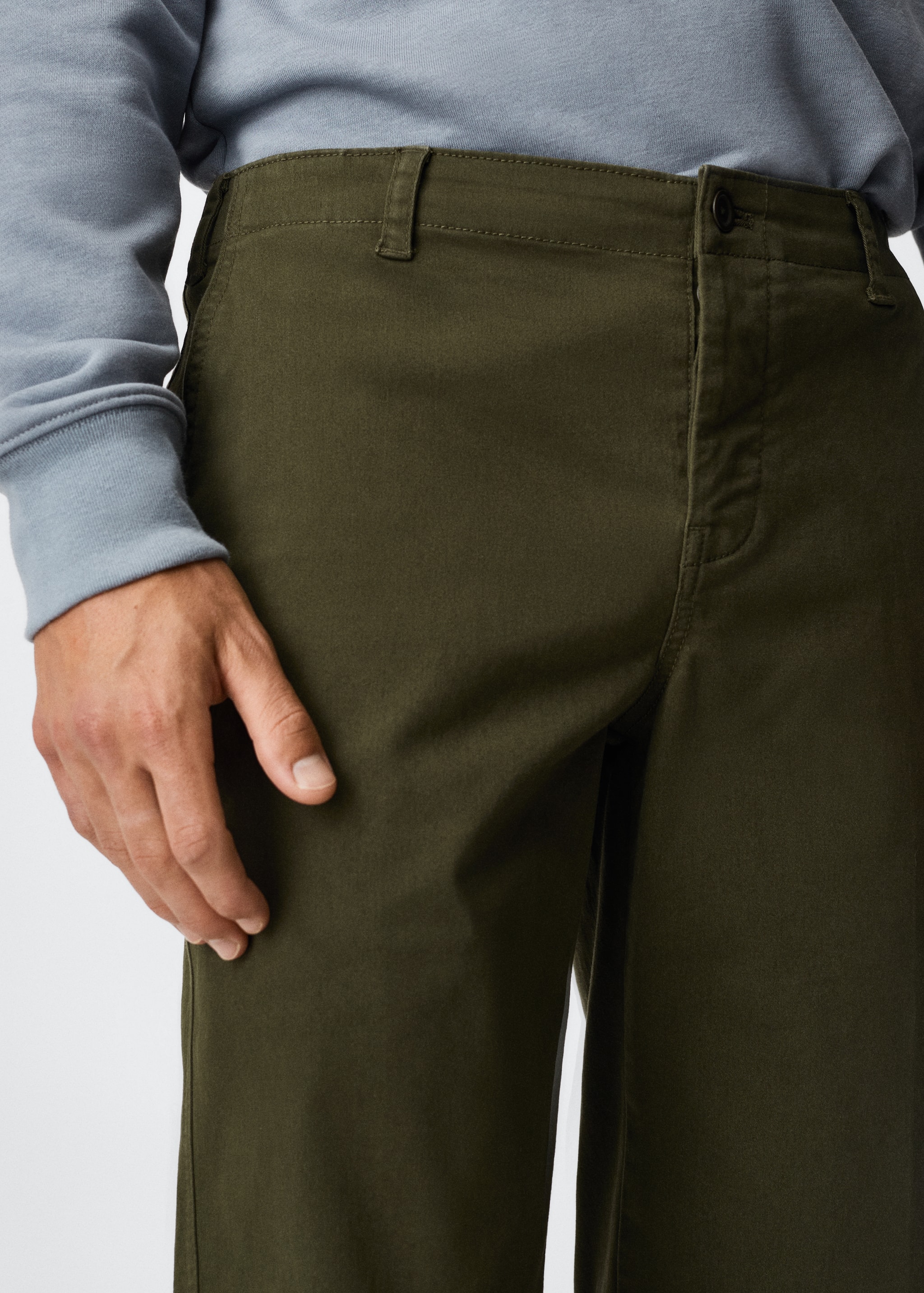 Regular-fit chino trousers - Details of the article 1