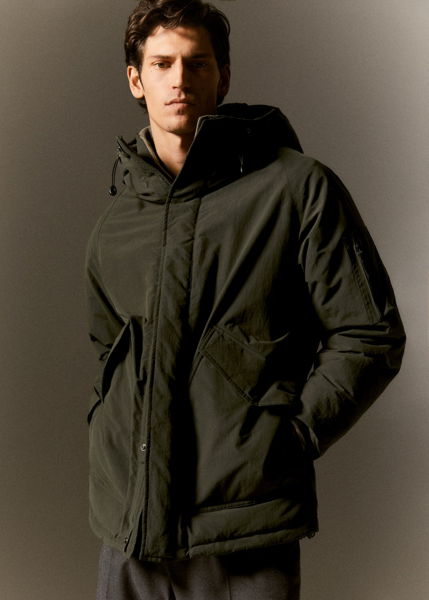Water-repellent padded parka - Details of the article 5
