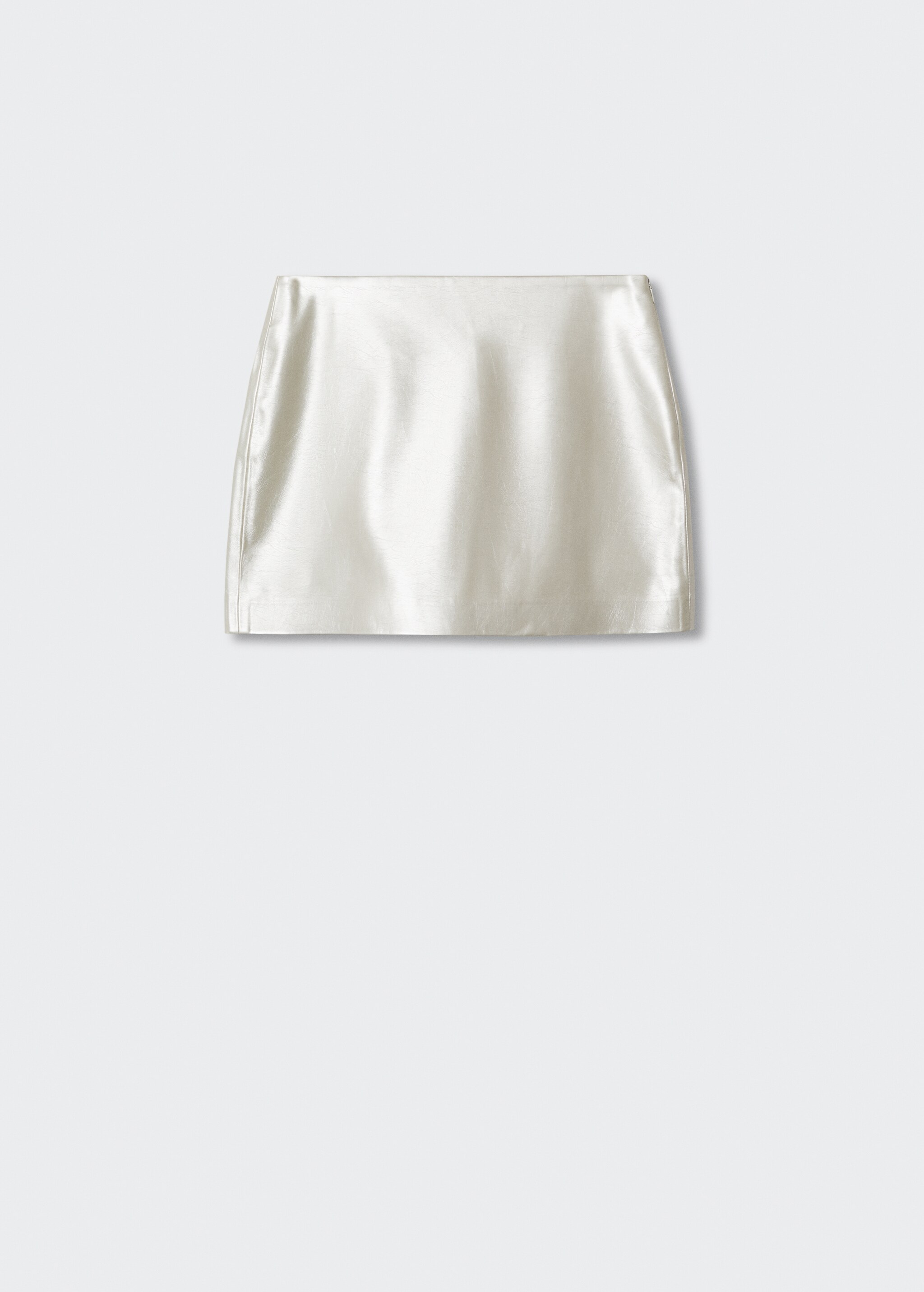 Metallic-effect mini-skirt - Article without model
