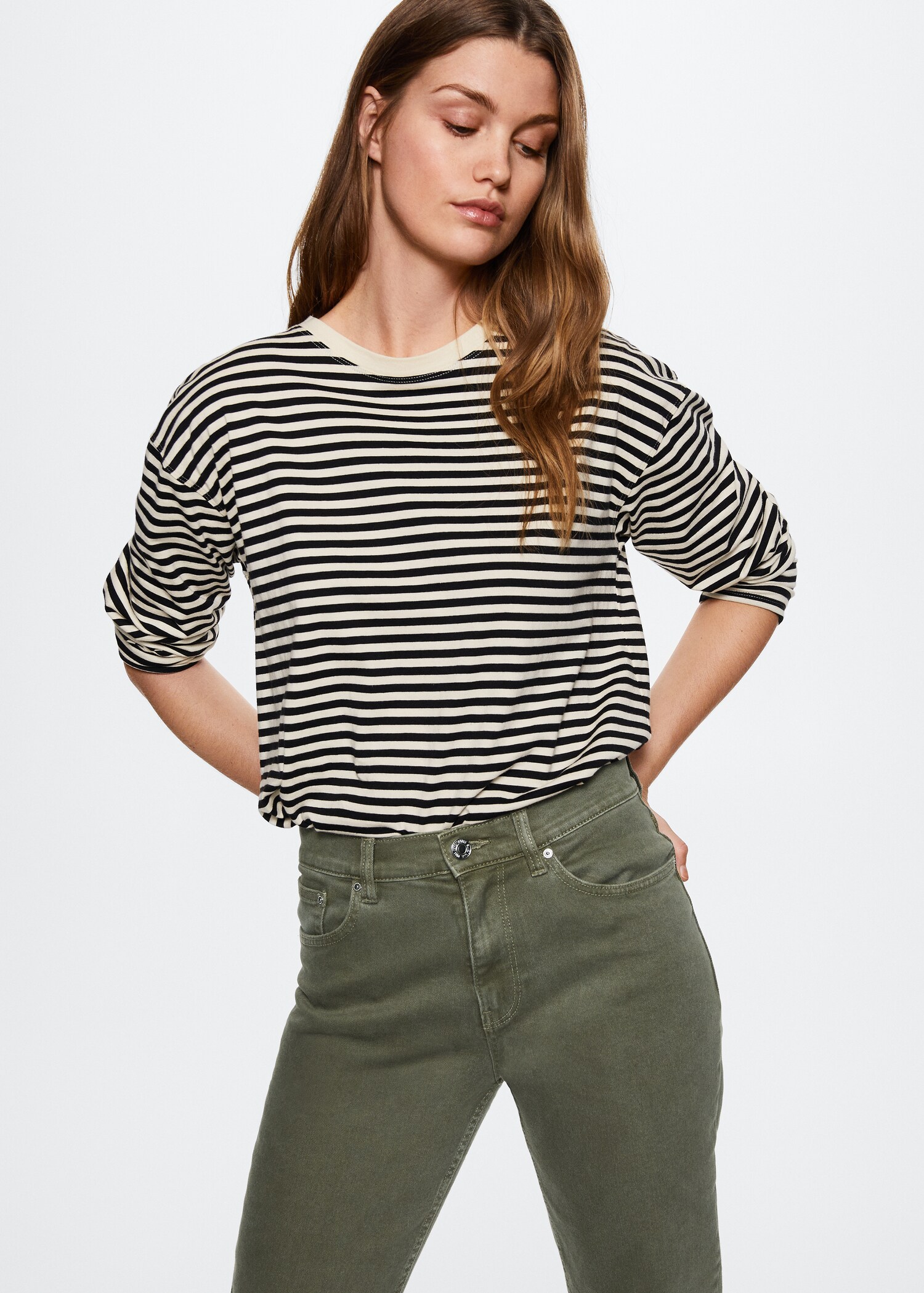 Comfort mom jeans met hoge taille - Detail van het artikel 1