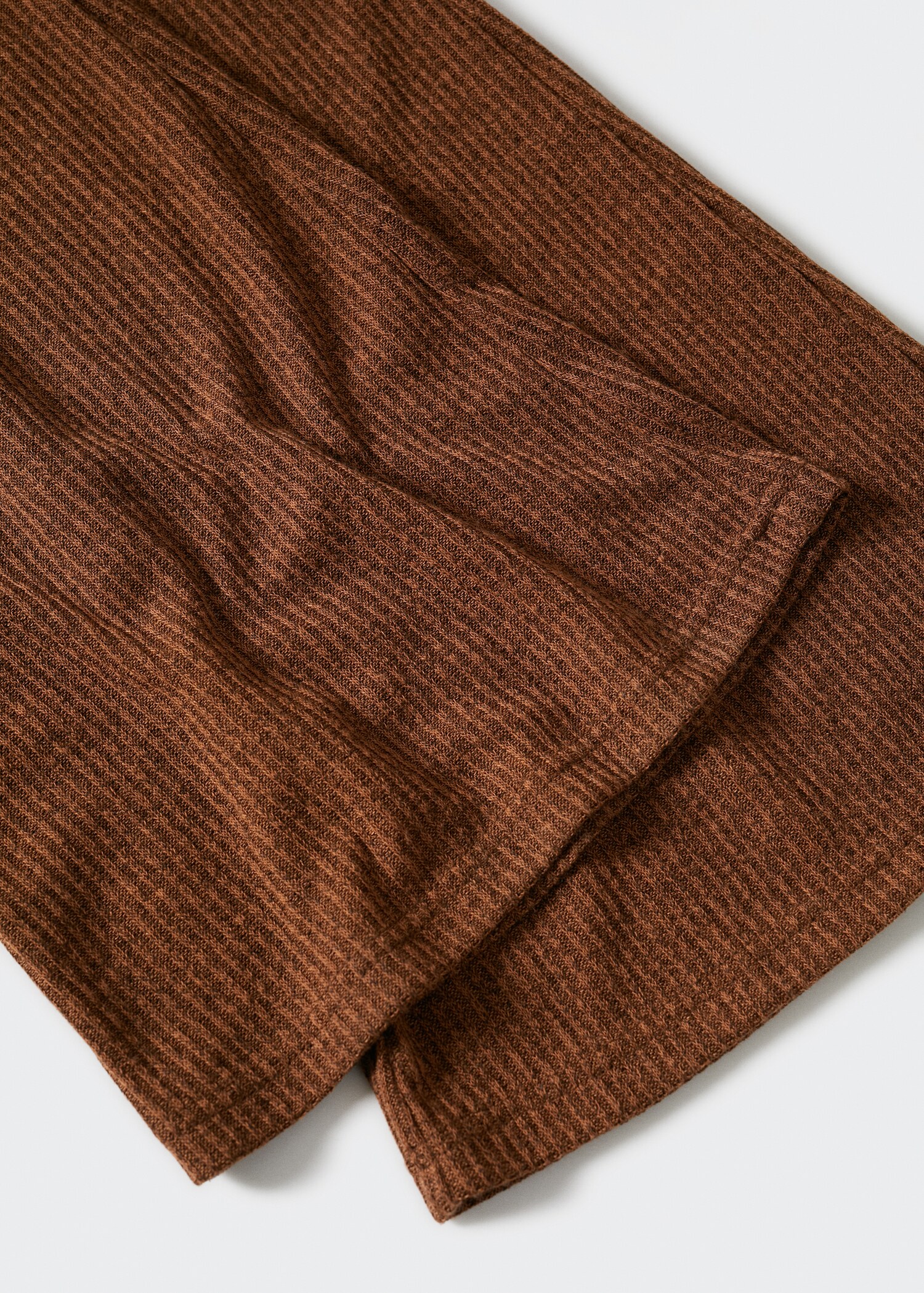 Ribbed flare trousers - Details of the article 8