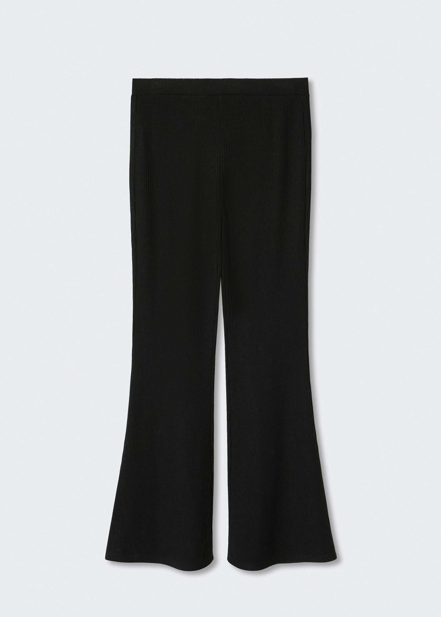 Ribbed flare trousers - Article without model