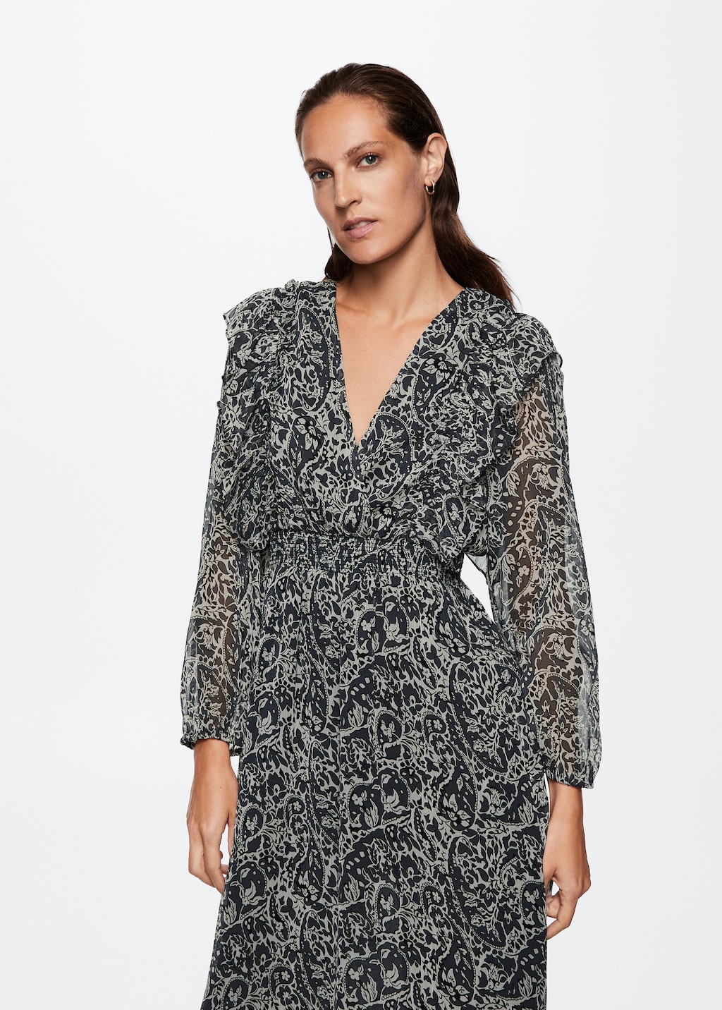 Paisley chiffon dress 2025