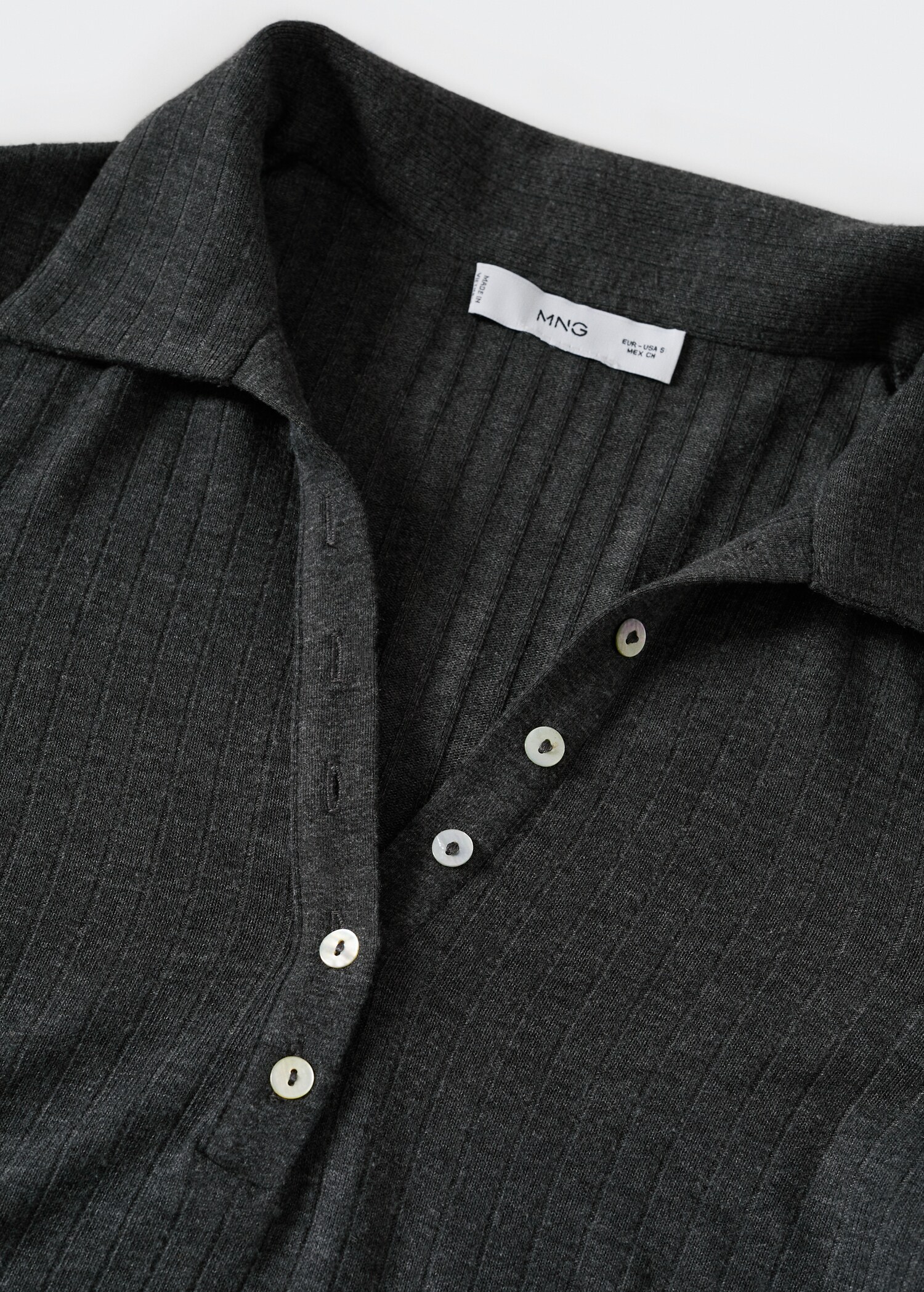 Ribbed polo-style sweater - Details of the article 8