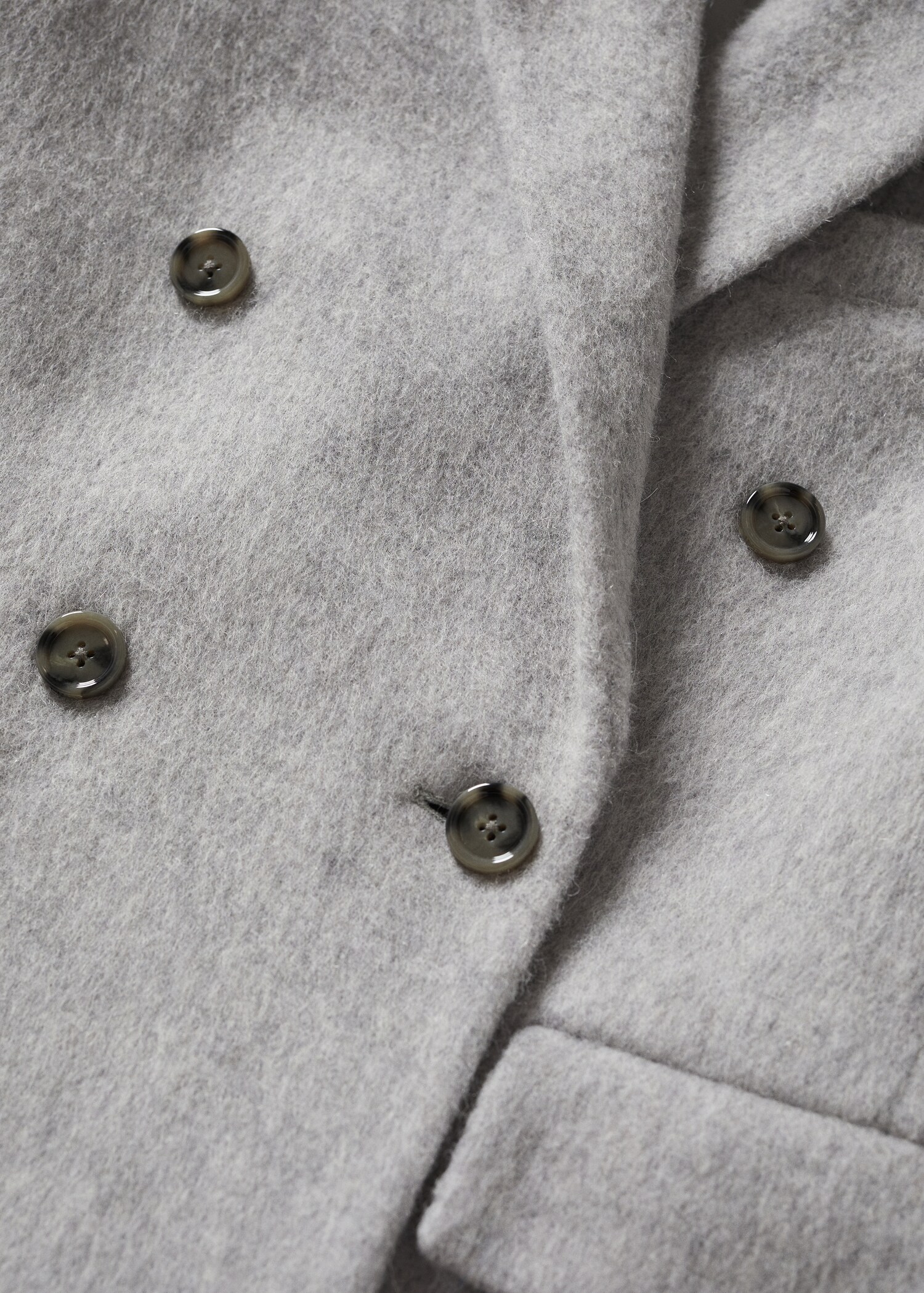 Wool double-breasted coat - Woman | MANGO OUTLET United Kingdom