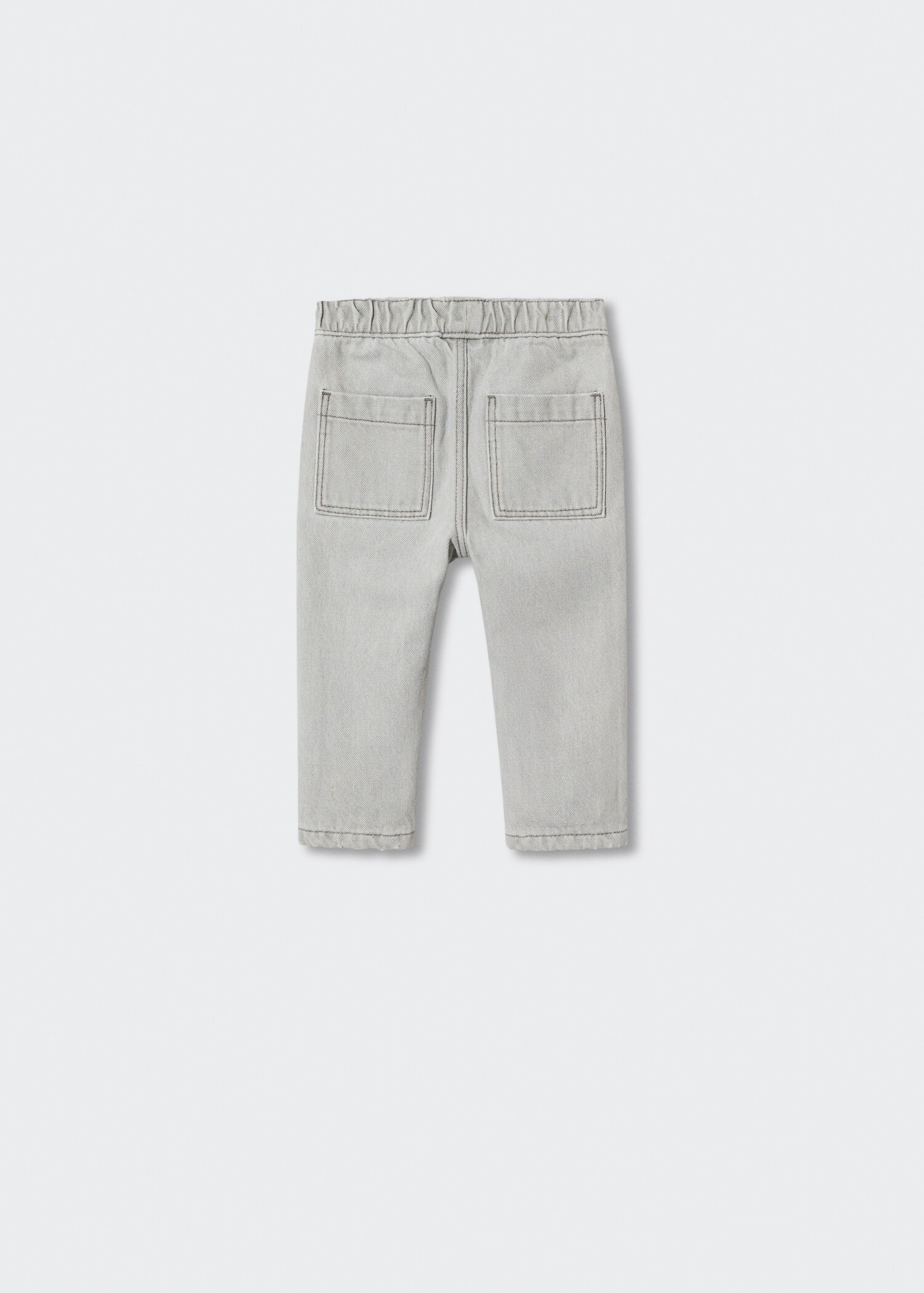 Drawstring waist jeans - Reverse of the article