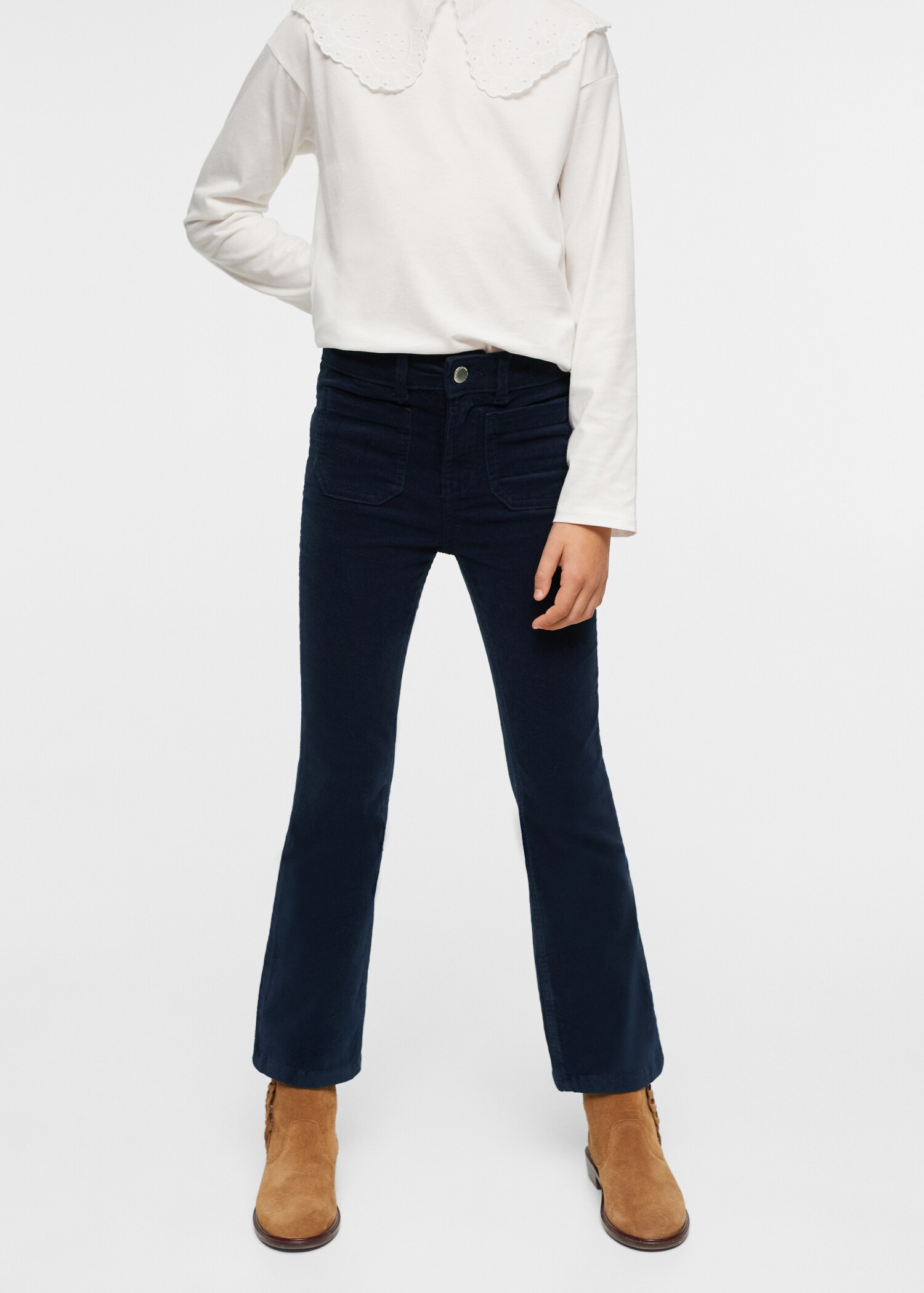 Flared corduroy trousers - Details of the article 6