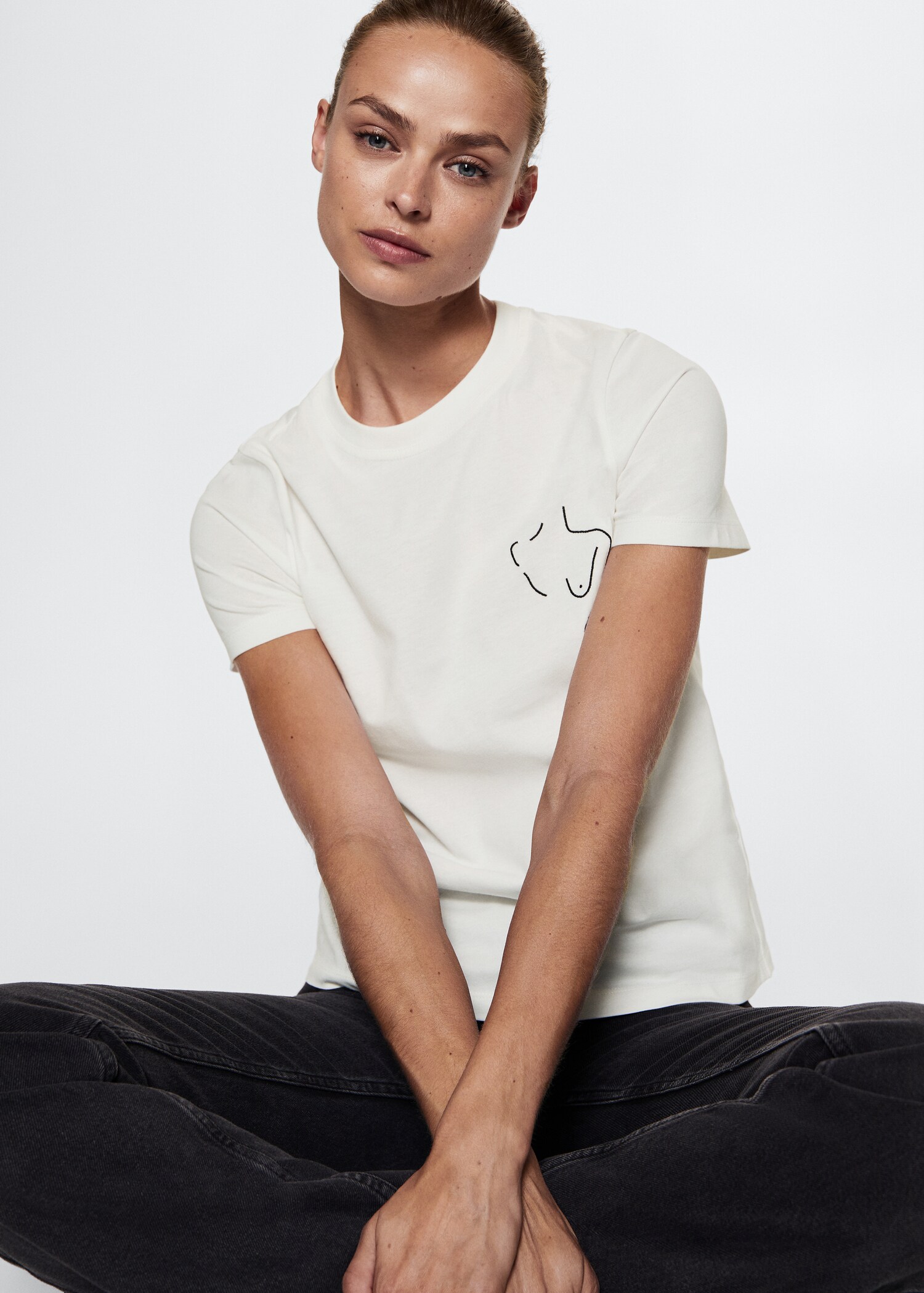 T-shirt solidaire brodé - Détail de l'article 2