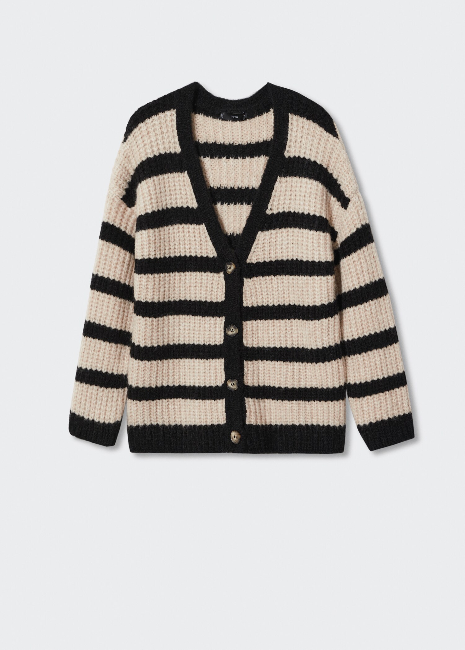 Cardigan rayures boutons - Article sans modèle
