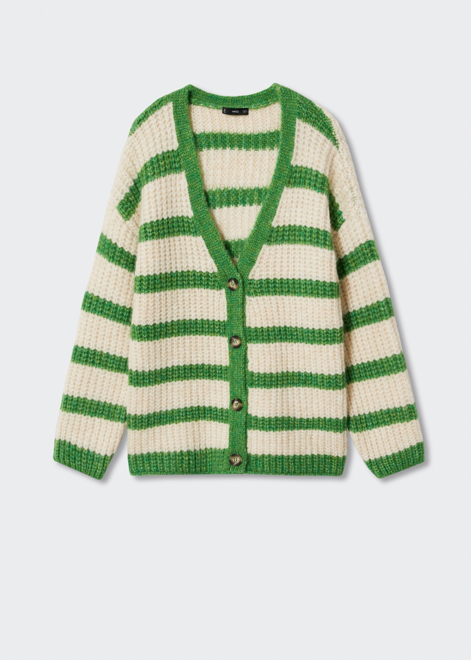 Cardigan rayures boutons - Article sans modèle