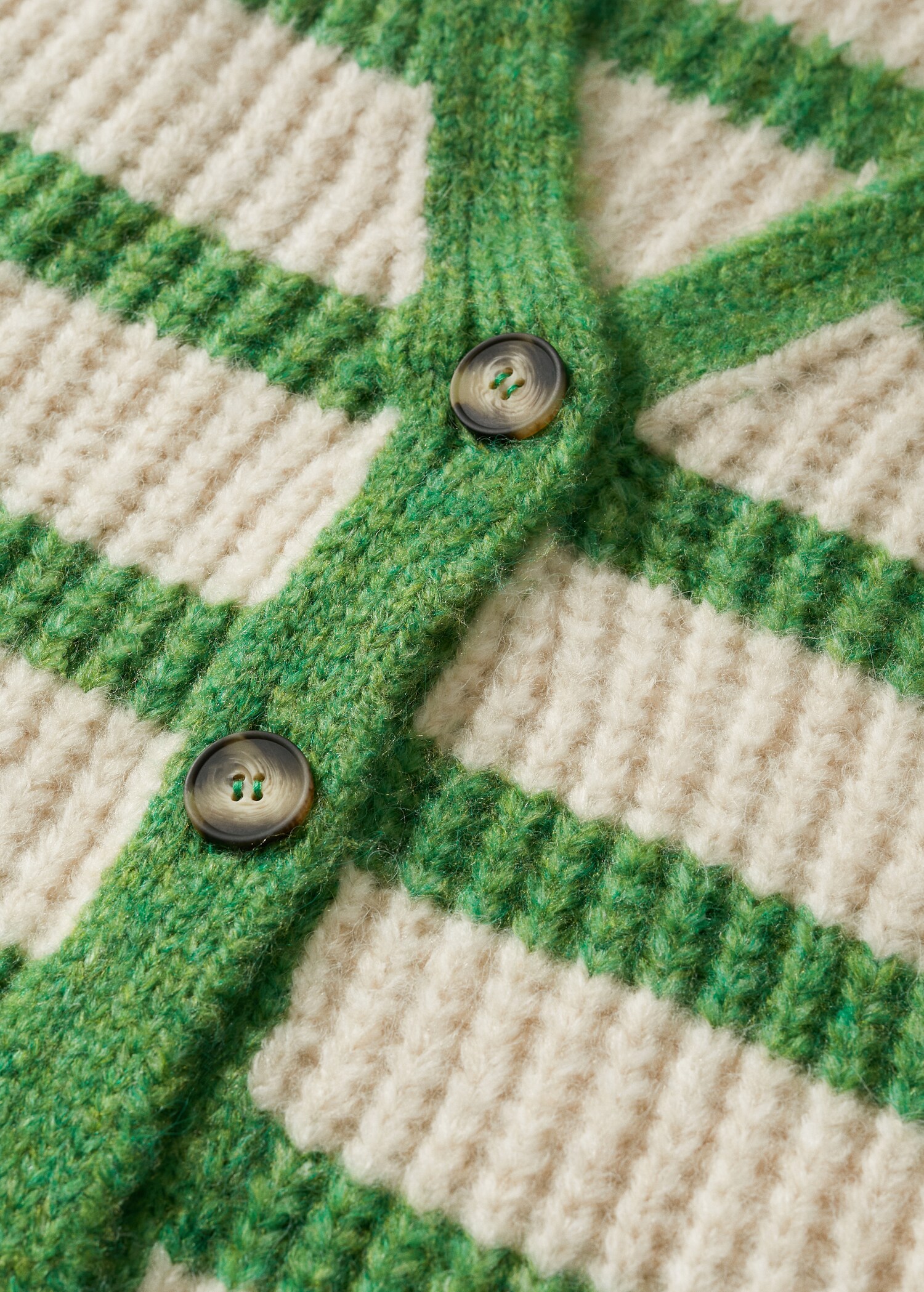 Cardigan rayures boutons - Détail de l'article 8