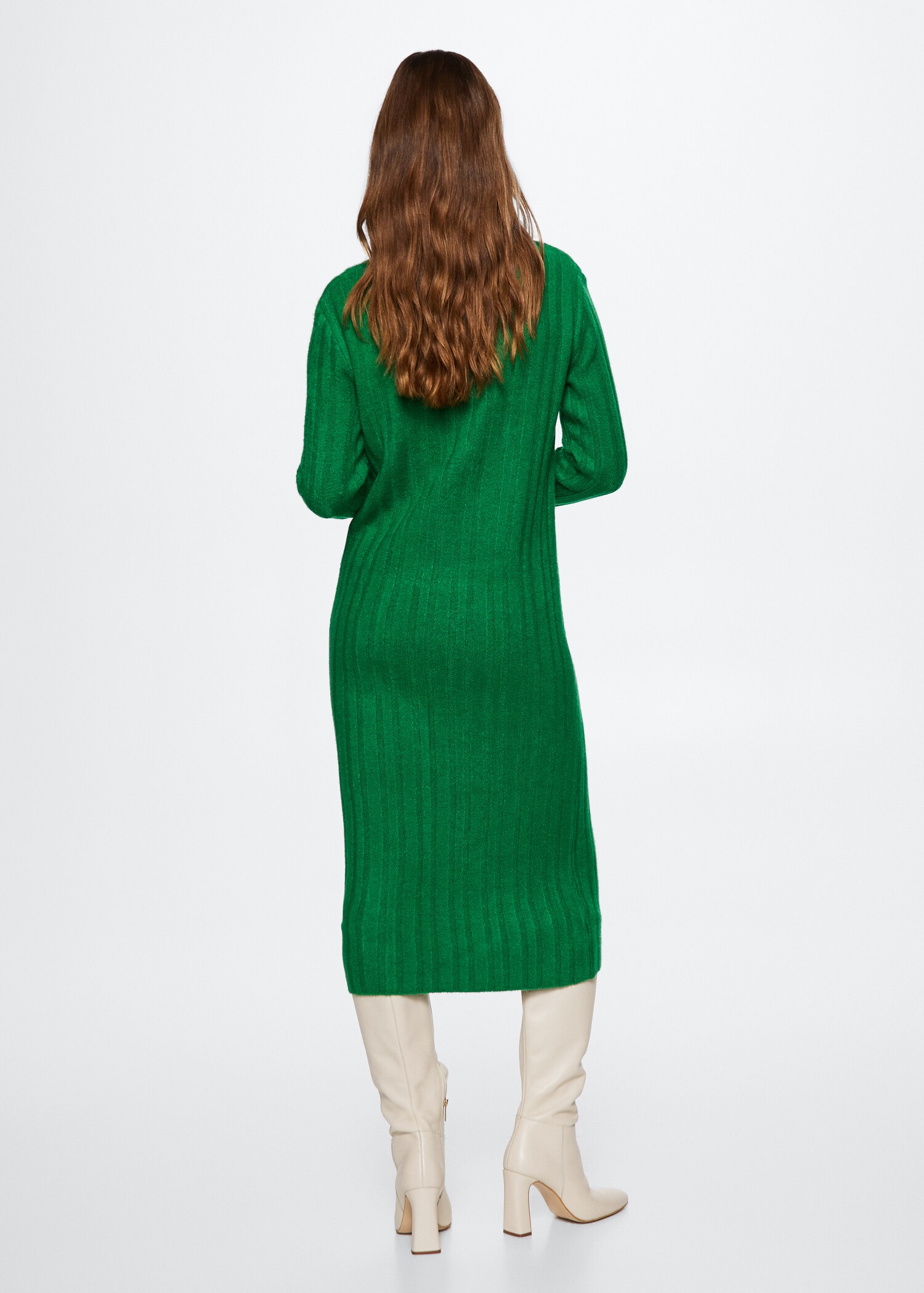 Ribbed midi dress - Reverse of the article