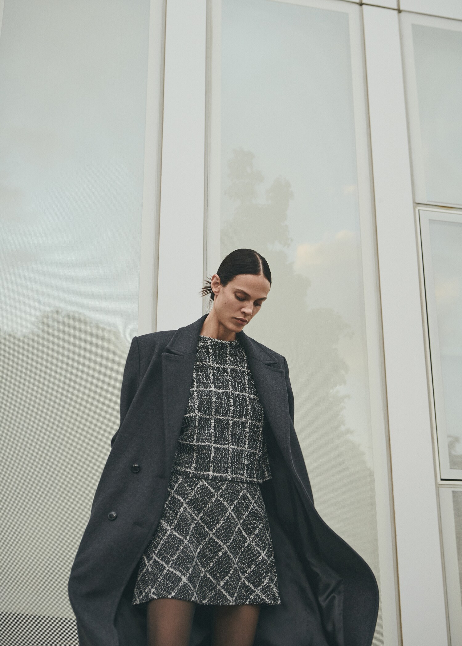 Check cropped sweater - Details of the article 6