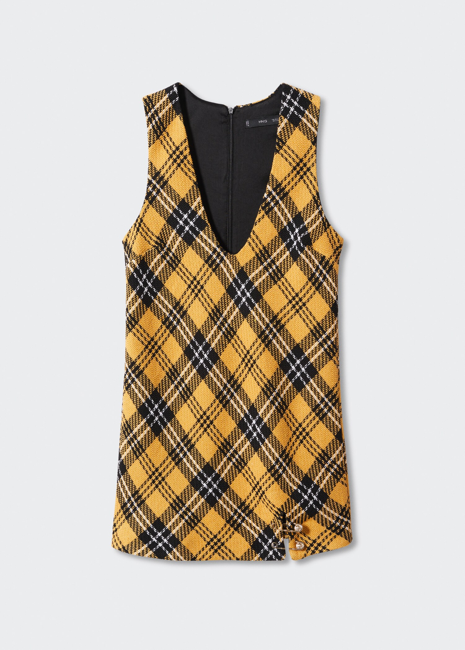 Metallic appliqués pinafore dress - Article without model