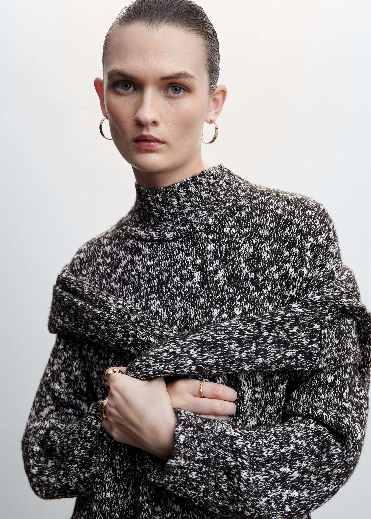 Flecked jersey dress - Details of the article 2