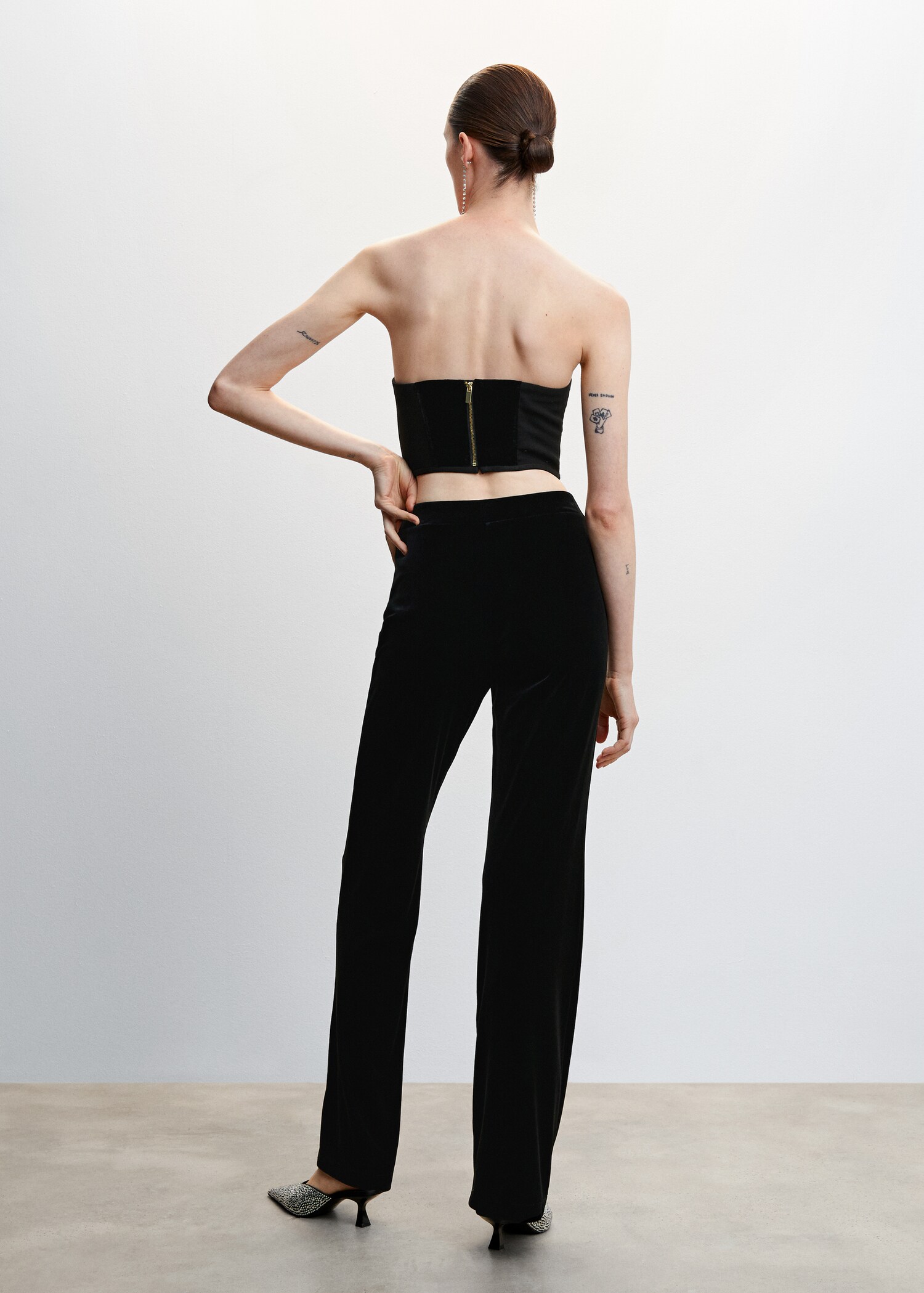 Top velours - Verso de l’article