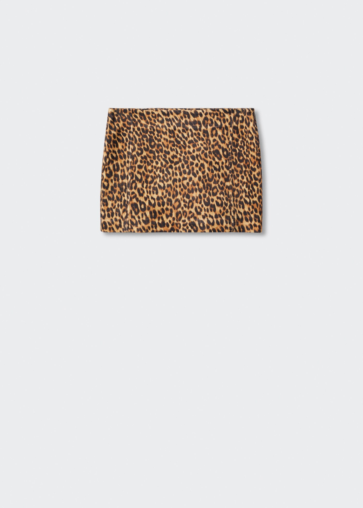 Falda satinada leopardo - Artículo sin modelo
