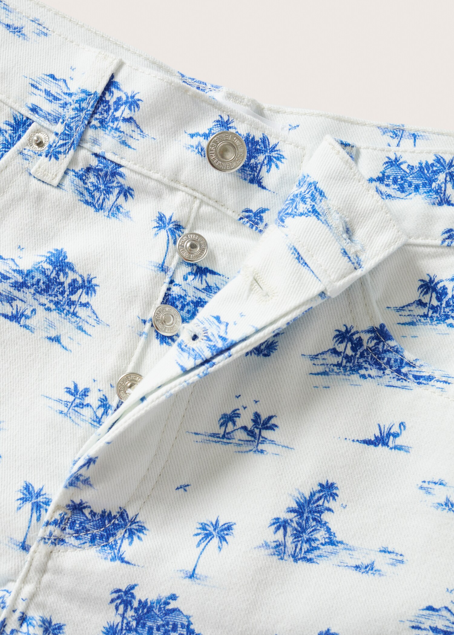 Denimshorts med tryck - Detaljer om artikeln 8
