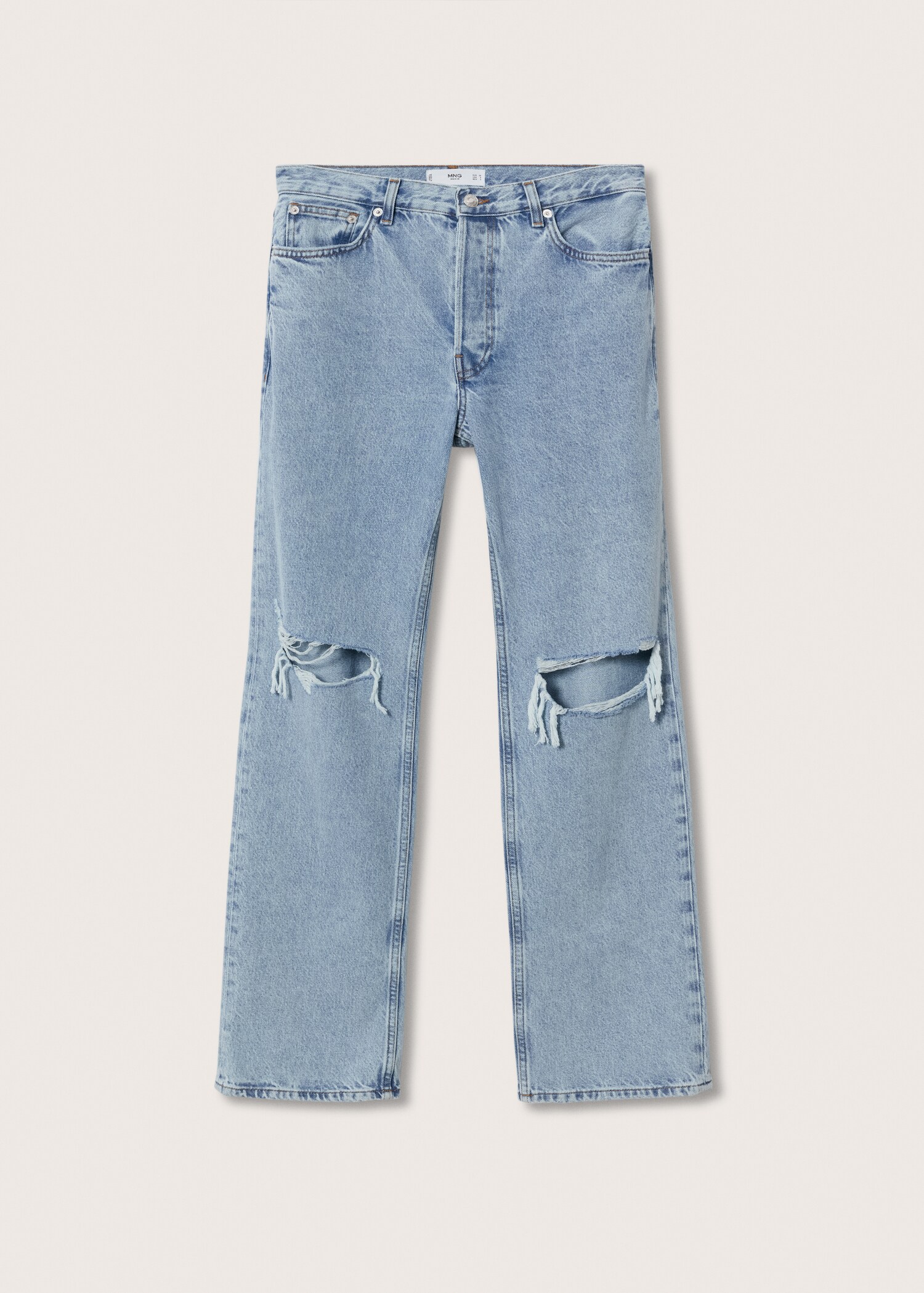 Raka jeans hög midja - Artikel utan modell