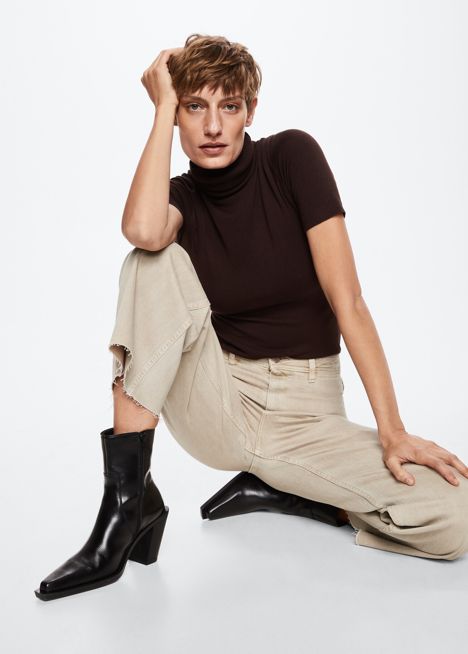 Jupe-culotte jean taille haute - Détail de l'article 2