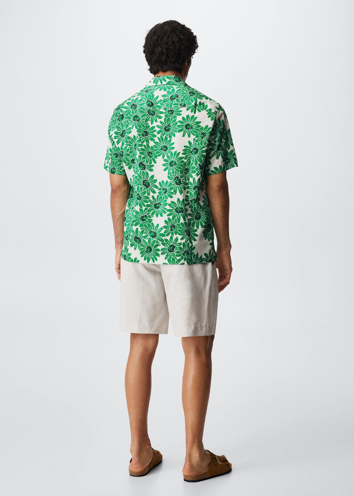 Cotton flower shirt - Reverse of the article