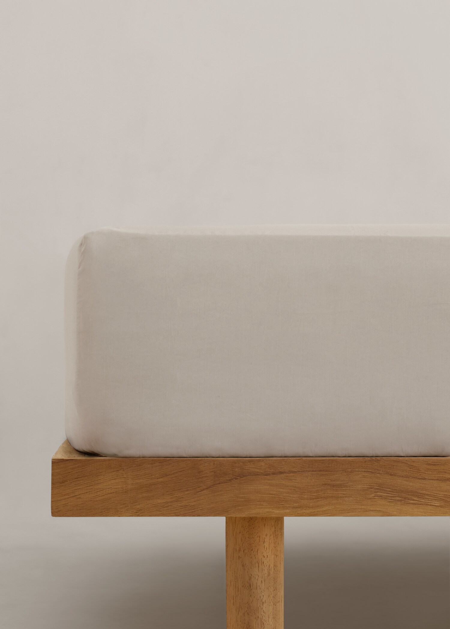 Spannbettbezug aus Perkal-Baumwolle 90 x 200 x 30 cm - Artikel ohne Model