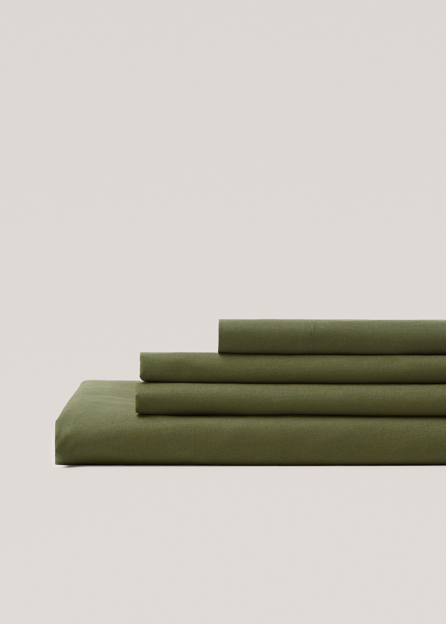 Spannbettbezug aus Perkal-Baumwolle 90 x 200 x 30 cm - Artikel ohne Model