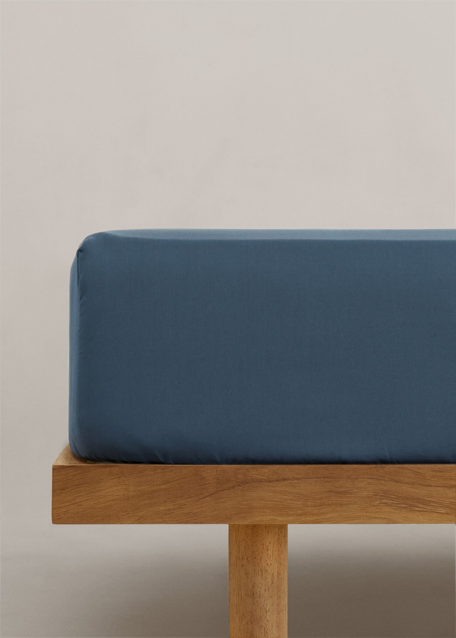 Spannbettbezug aus Perkal-Baumwolle 90 x 200 x 30 cm - Artikel ohne Model