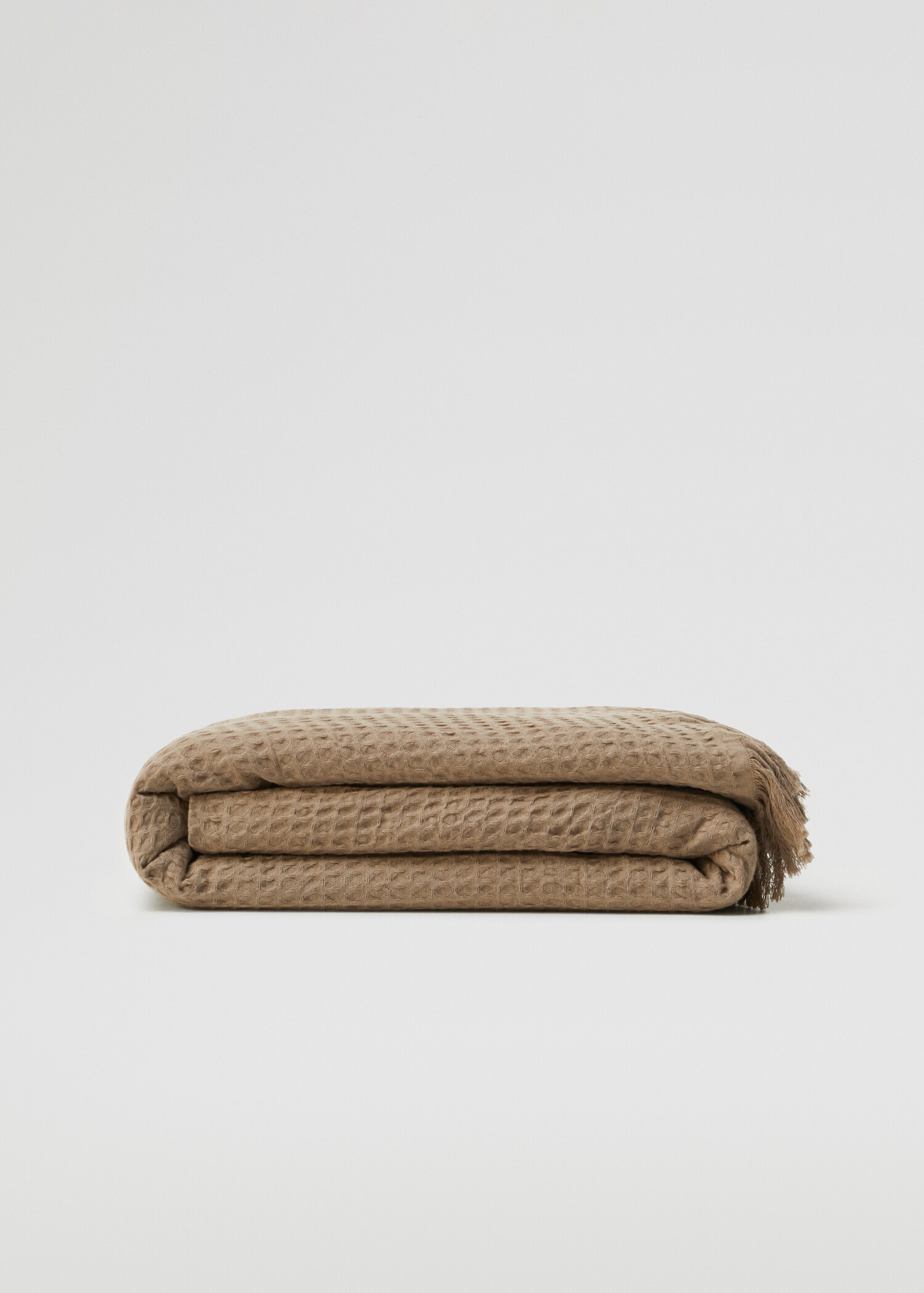 textured 100% cotton blanket - Article without model