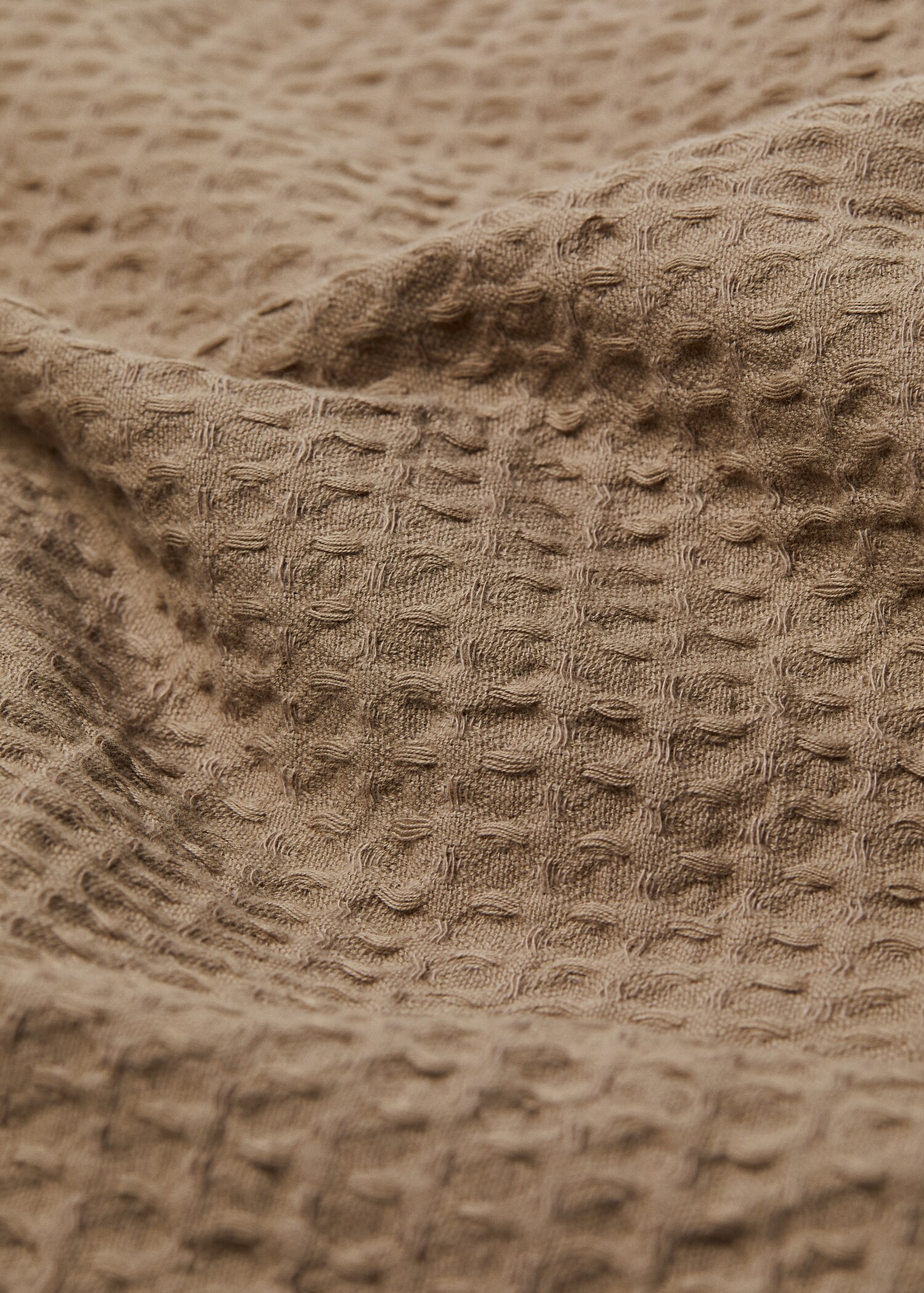 textured 100% cotton blanket - Details of the article 2