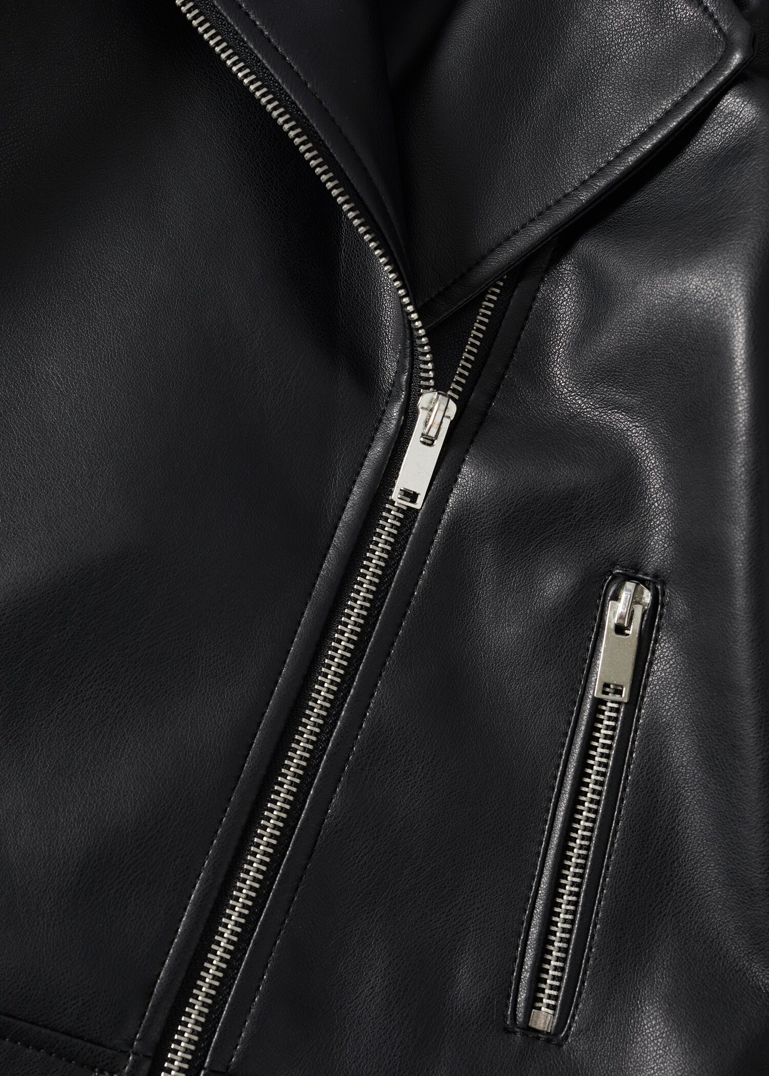 Leather-effect biker jacket - Details of the article 8