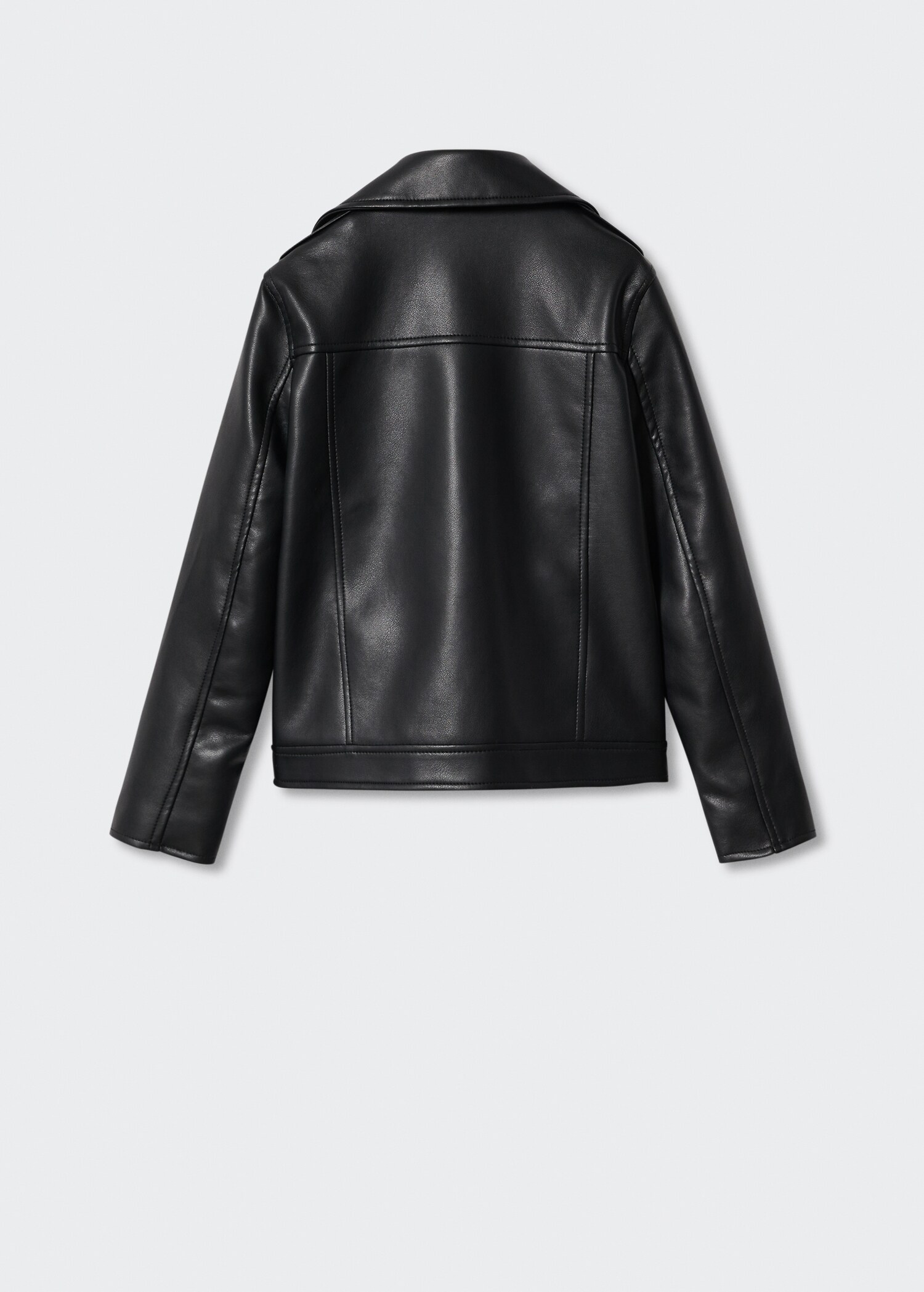 Leather-effect biker jacket - Reverse of the article