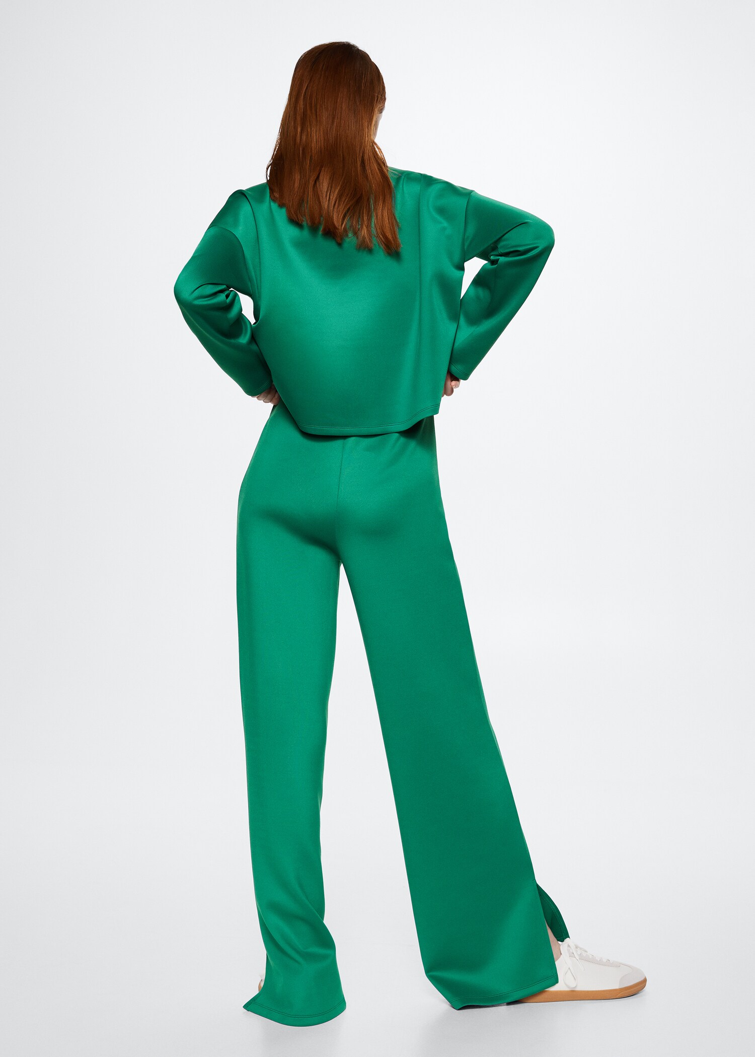 Slit hem trousers - Reverse of the article