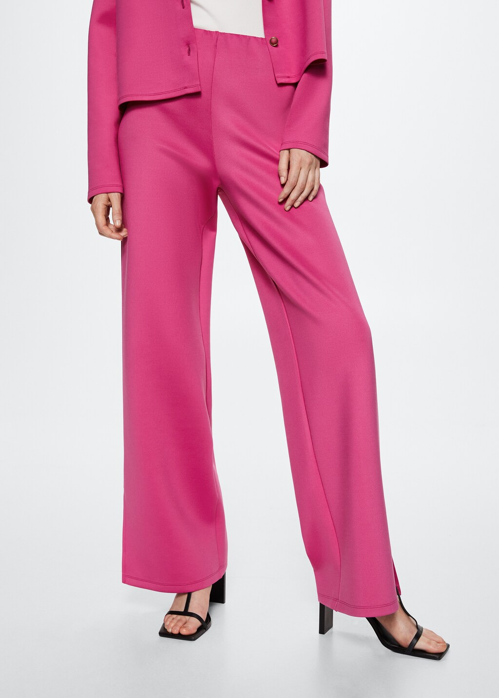 Mango slit hem trousers hotsell