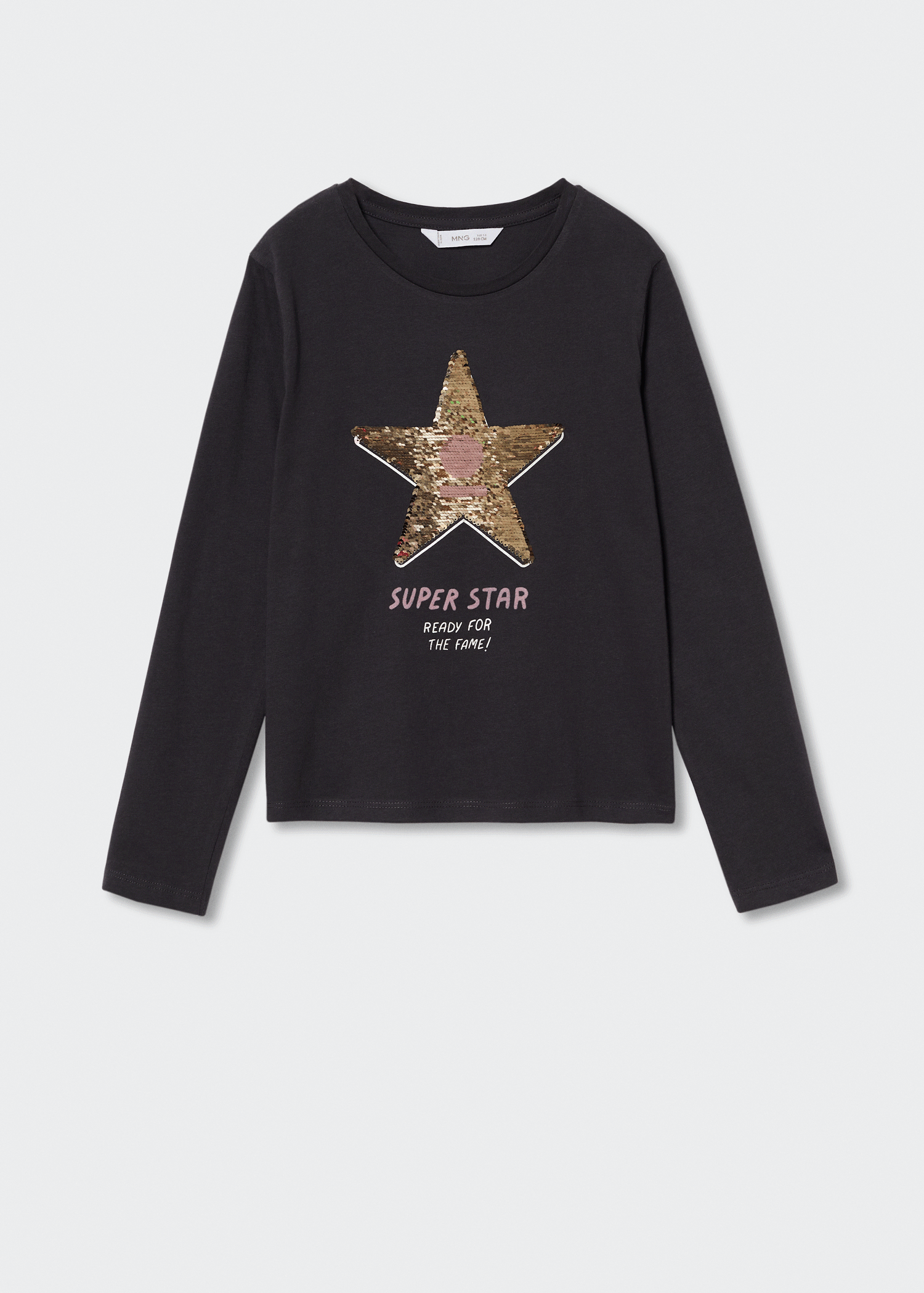 Gemustertes T-Shirt mit Pailletten - Detail des Artikels 6