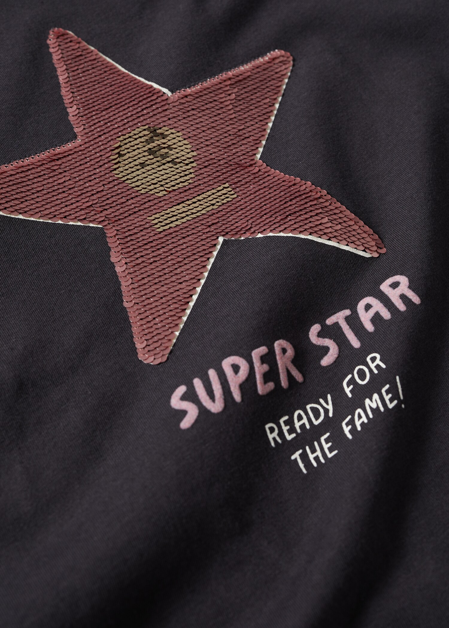 Gemustertes T-Shirt mit Pailletten - Detail des Artikels 8