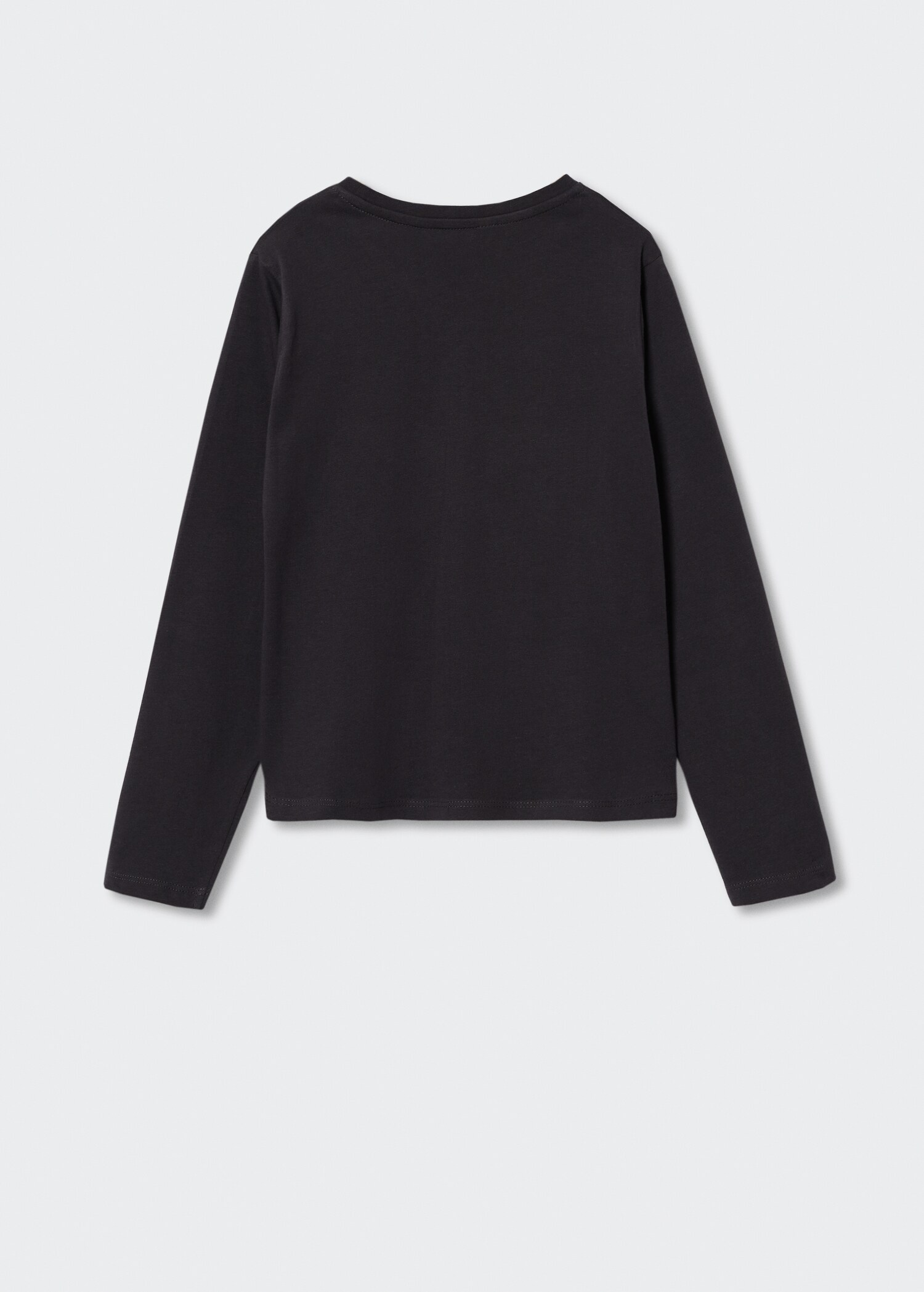 Gemustertes T-Shirt mit Pailletten - Rückseite des Artikels