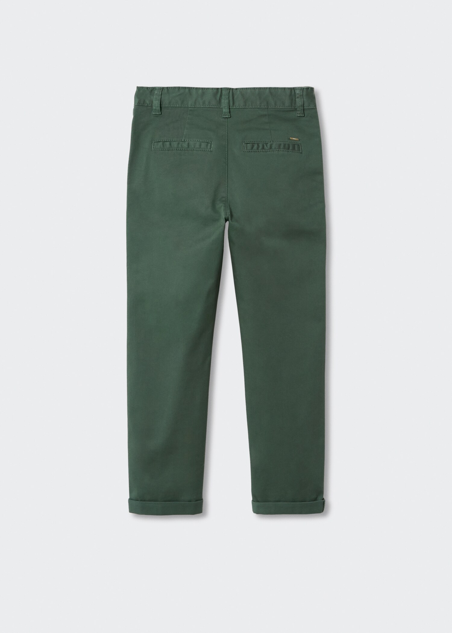 Cotton chinos - Reverse of the article