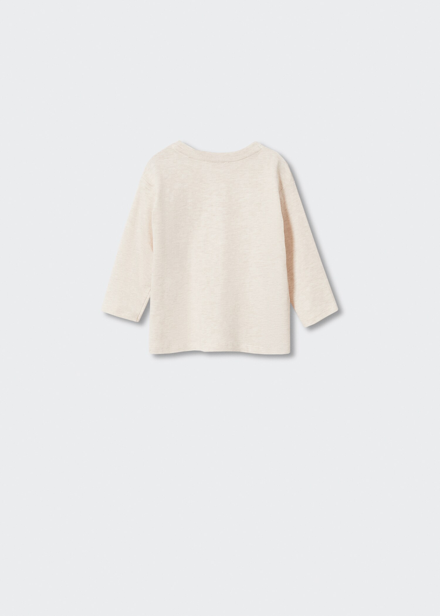 Embossed cotton T-shirt - Reverse of the article