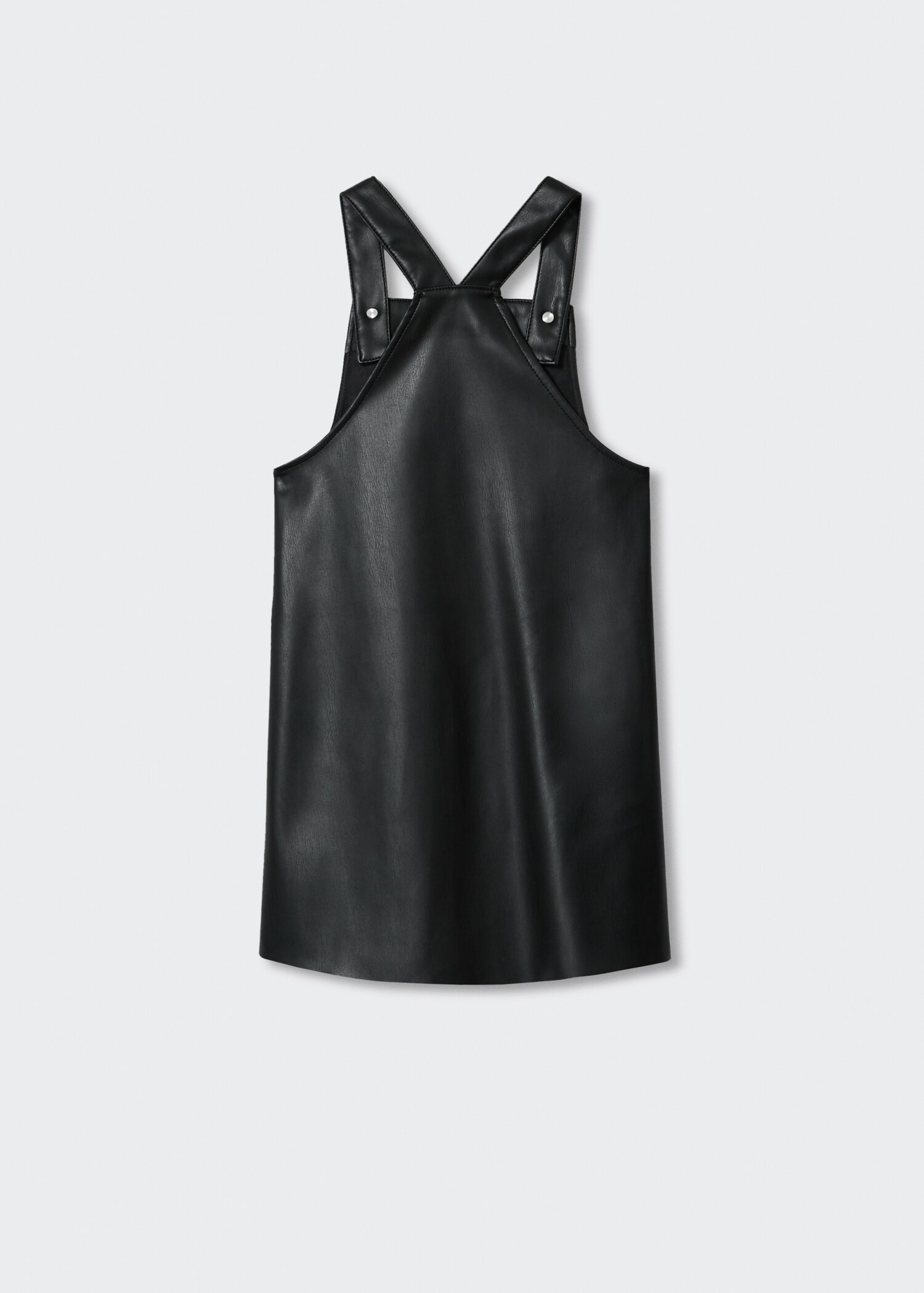 Leather-effect pinafore dress - Reverse of the article