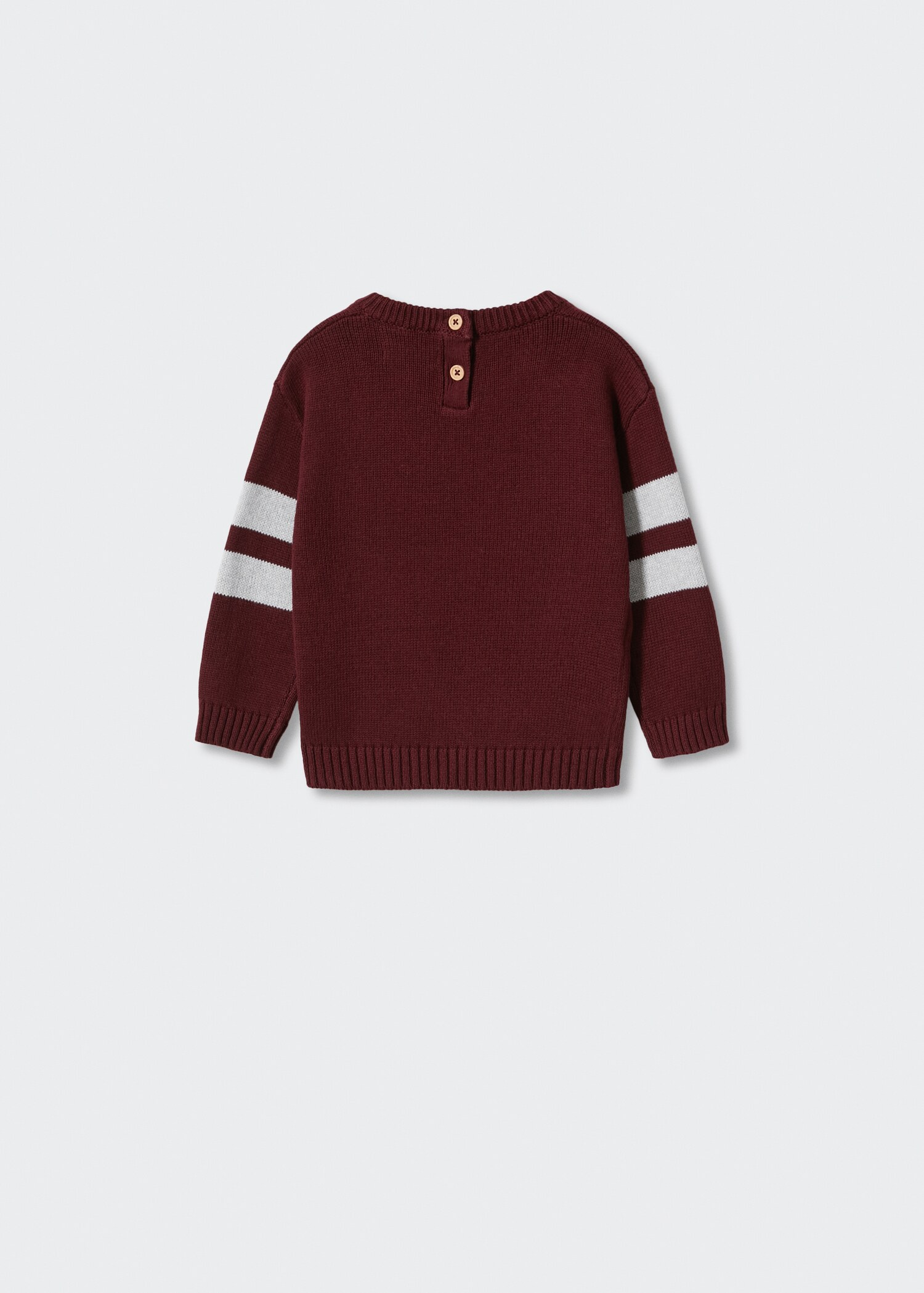 Knit cotton sweater - Reverse of the article
