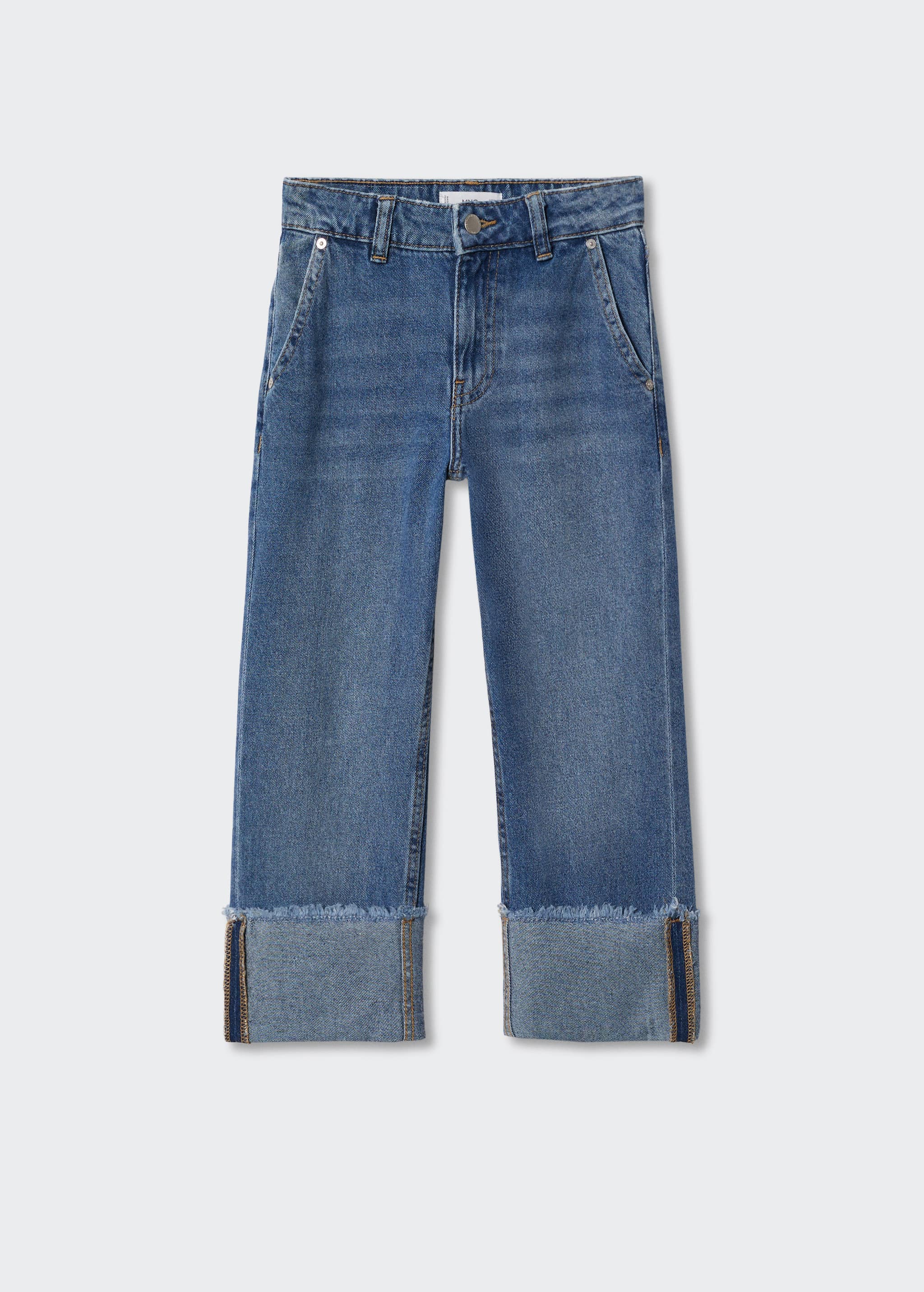 Jeans rectos bajo vuelto - Artículo sin modelo
