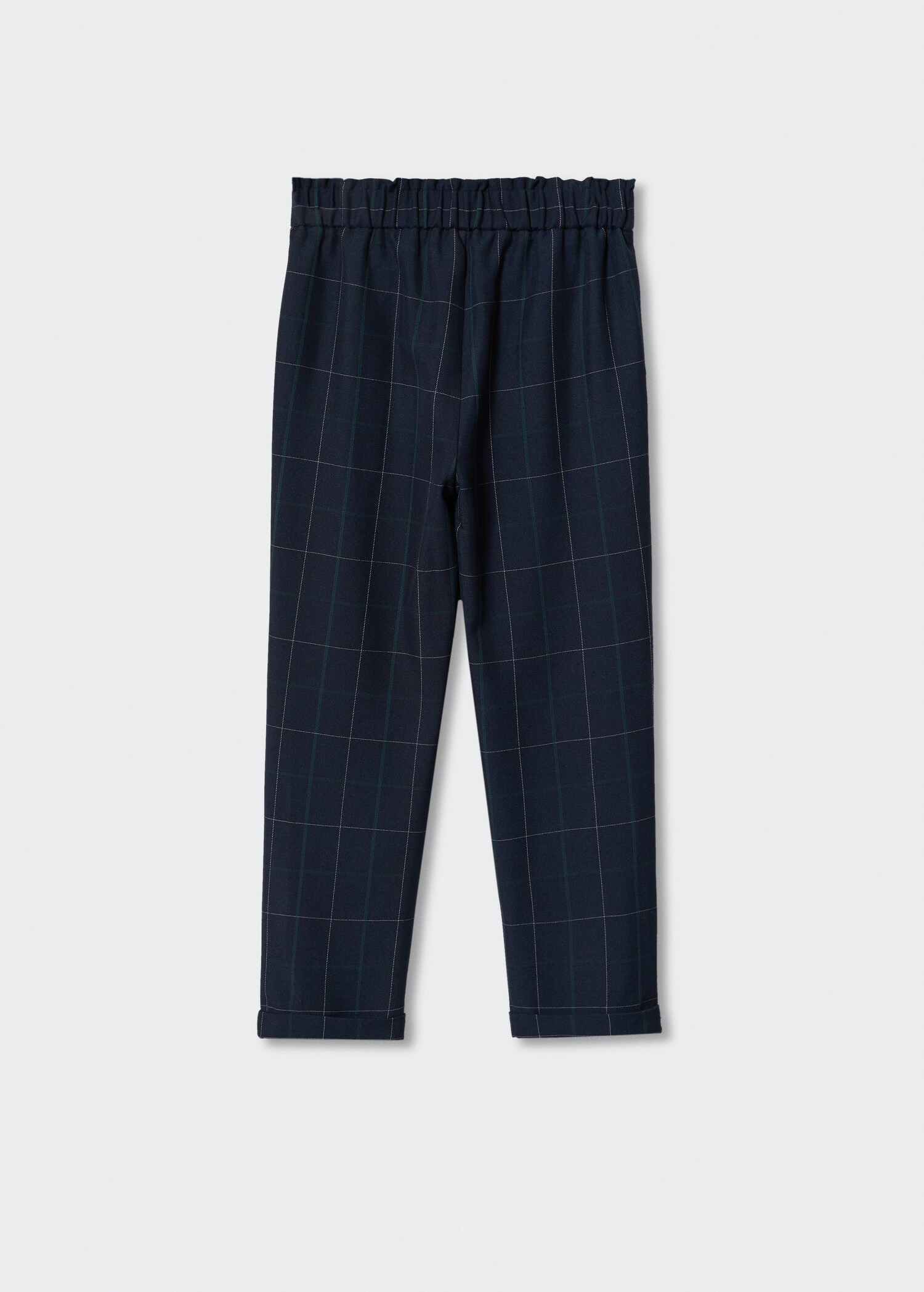 Belt check trousers - Reverse of the article