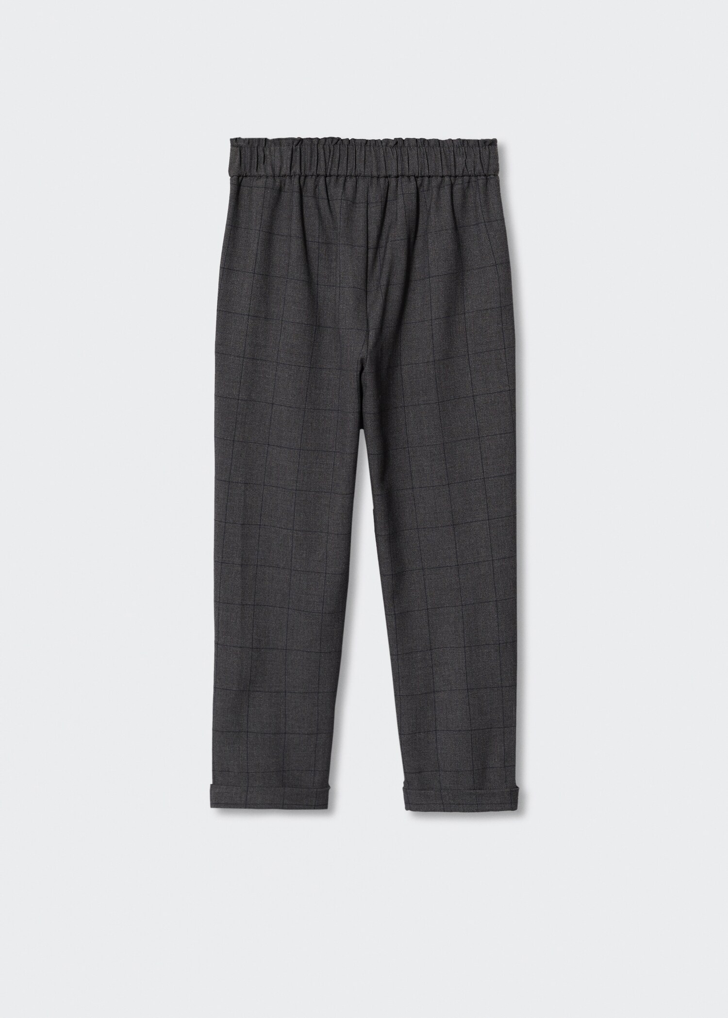 Belt check trousers - Reverse of the article