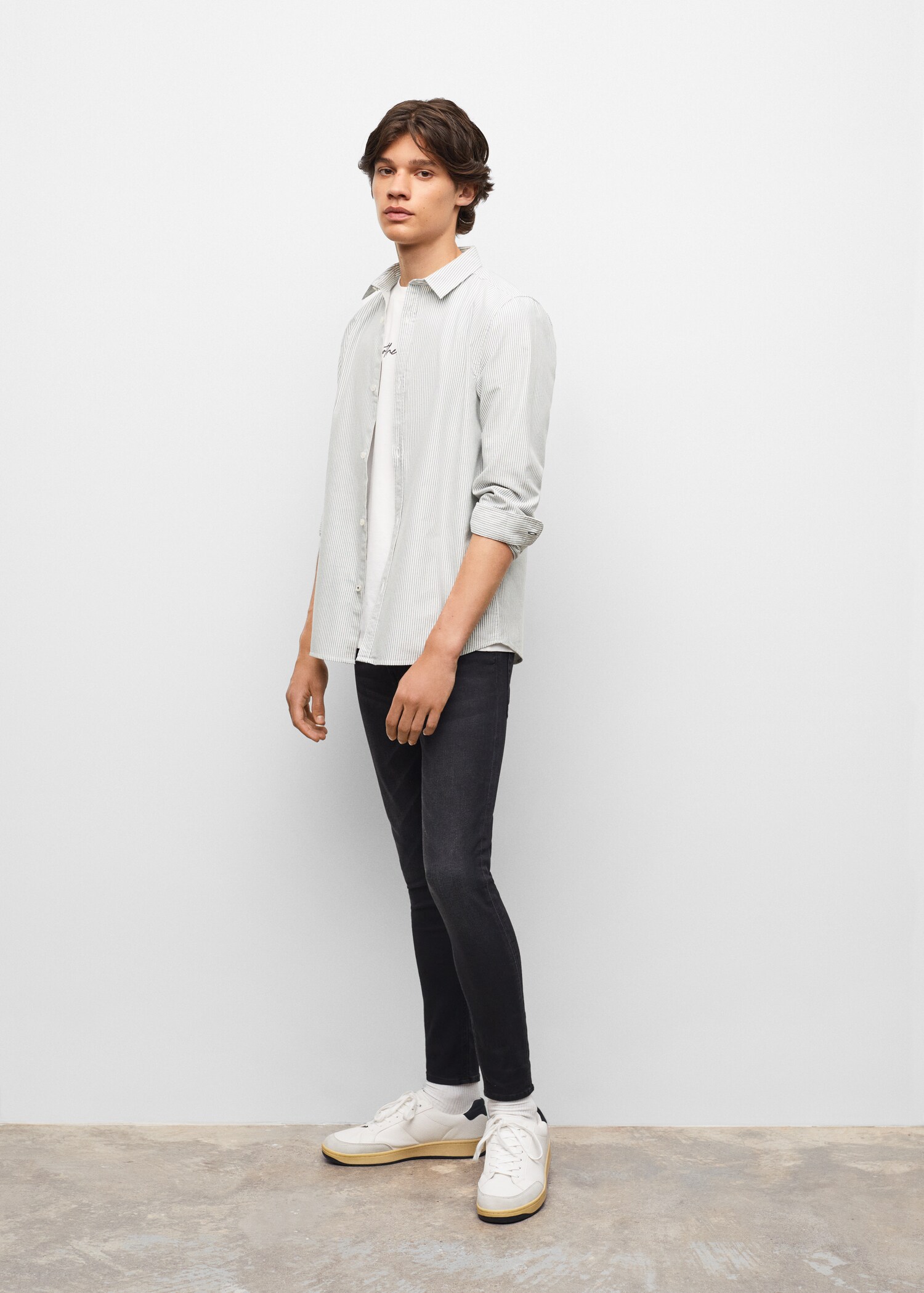 Camisa regular fit algodón orgánico - Plano medio