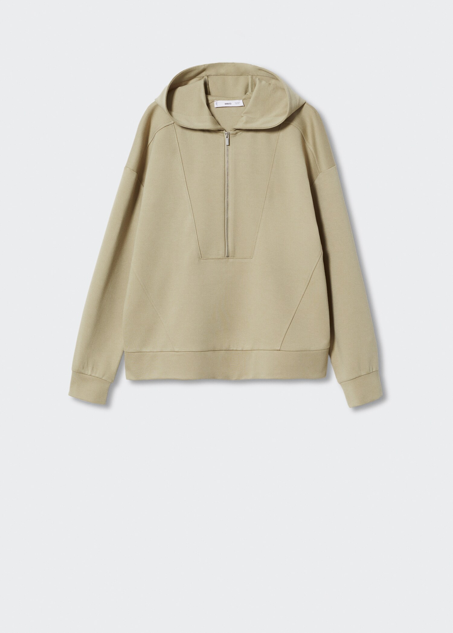 Sweatshirt perkinskrage dragkedja - Artikel utan modell