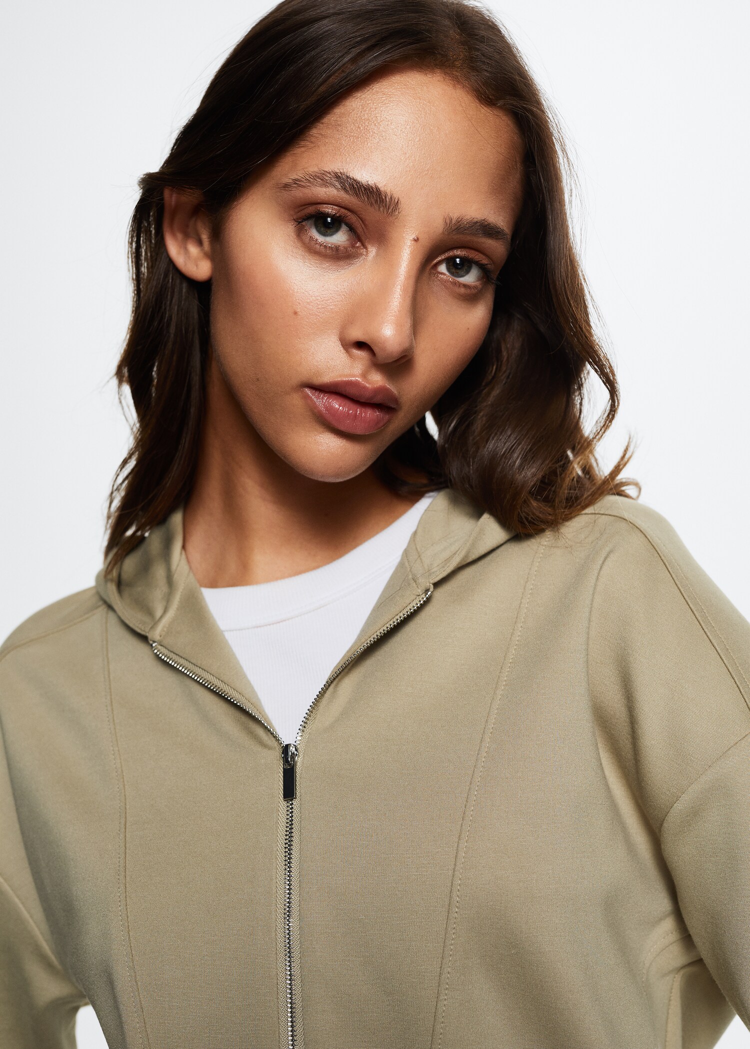 Sweatshirt perkinskrage dragkedja - Detaljer om artikeln 1