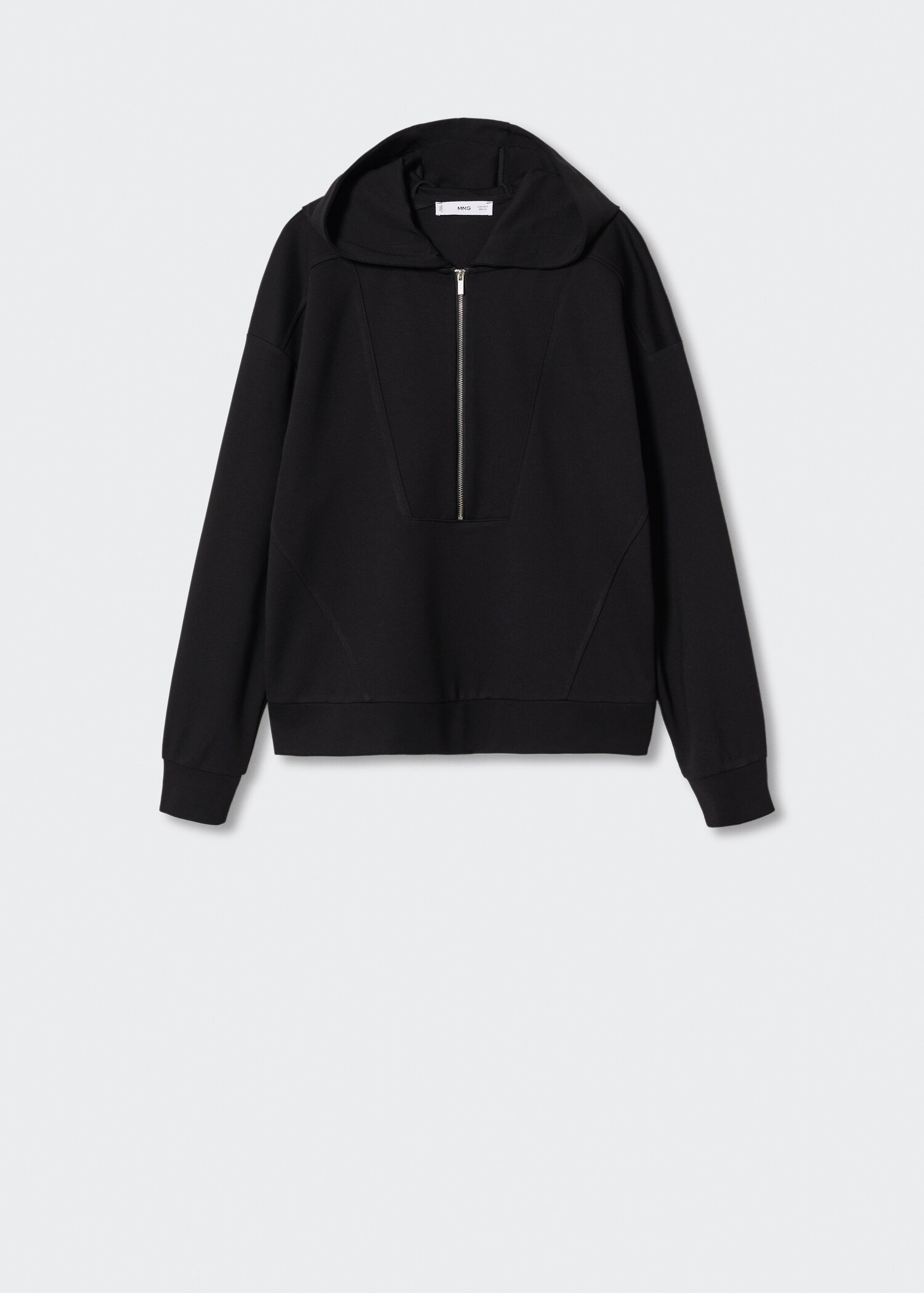 Sweatshirt perkinskrage dragkedja - Artikel utan modell