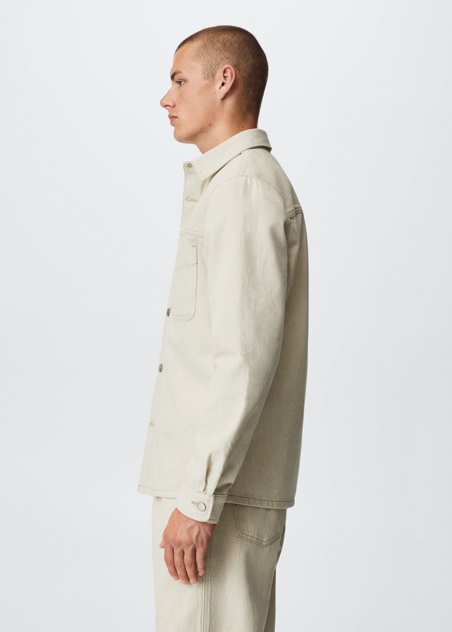Pocket denim overshirt - Details of the article 2
