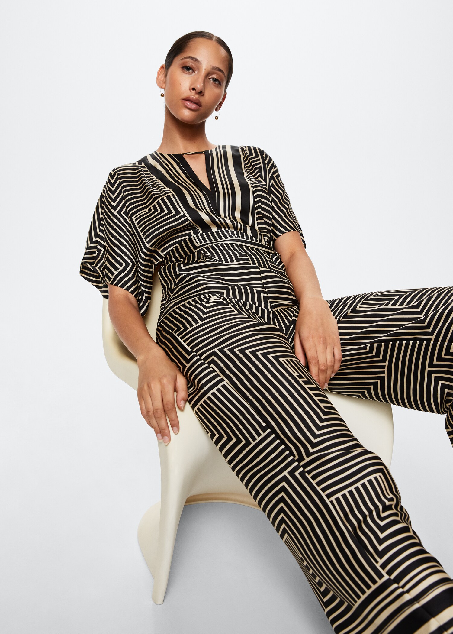 Geometrisk tryck jumpsuit - Detaljer om artikeln 2